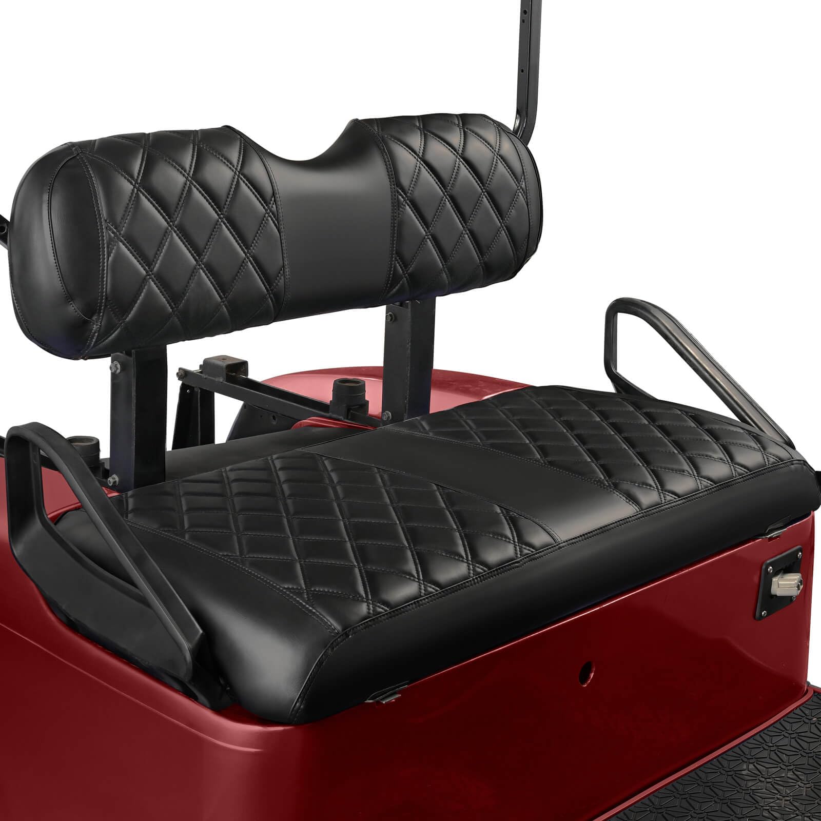 Premium EZGO TXT Golf Cart Seat Cover - No Stapler Required, Diamond Stitch Vinyl Replacement with Black Stitching | Weatherproof & Comfortable Upgrade for Golf Carts | Perfect for Golf Courses, Resorts & Personal Use