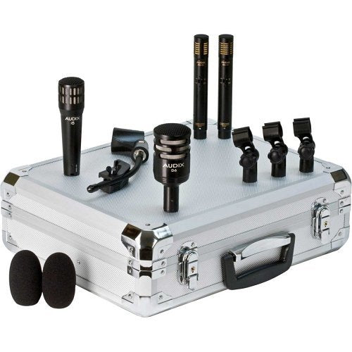 Audix DP QUAD 4-Piece Drum Microphone Kit - Professional Drum Mic Set for Live Performances & Studio Recording
