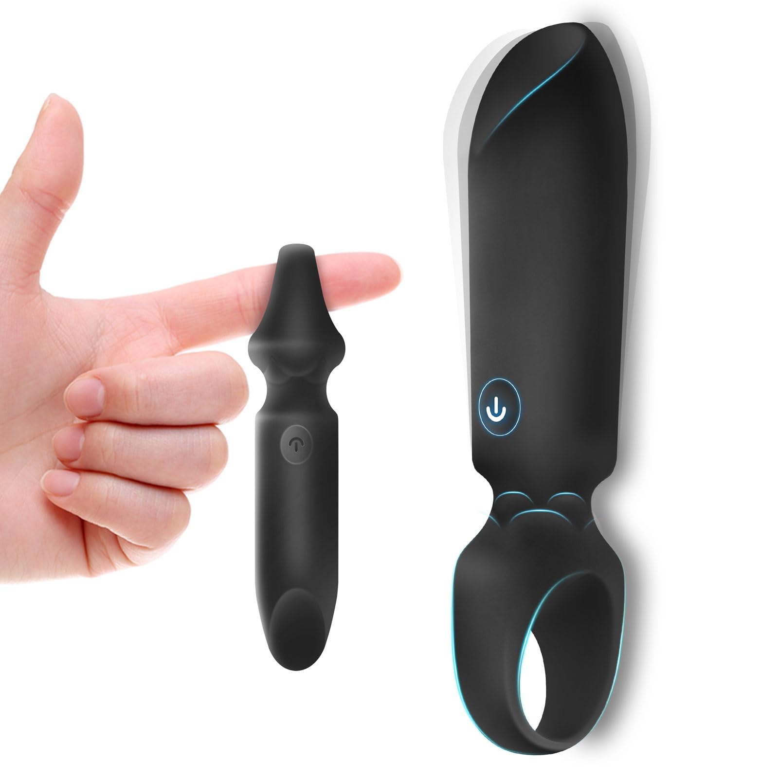 LUKIKI Bullet Vibrator for Women - 10 Powerful Vibration Modes, Lipstick Design Mini Vibrator for G Spot & Clitoral Stimulation, Discreet & Portable Travel Sex Toy | Perfect for Solo Play, Couples Fun & Sensual Massage
