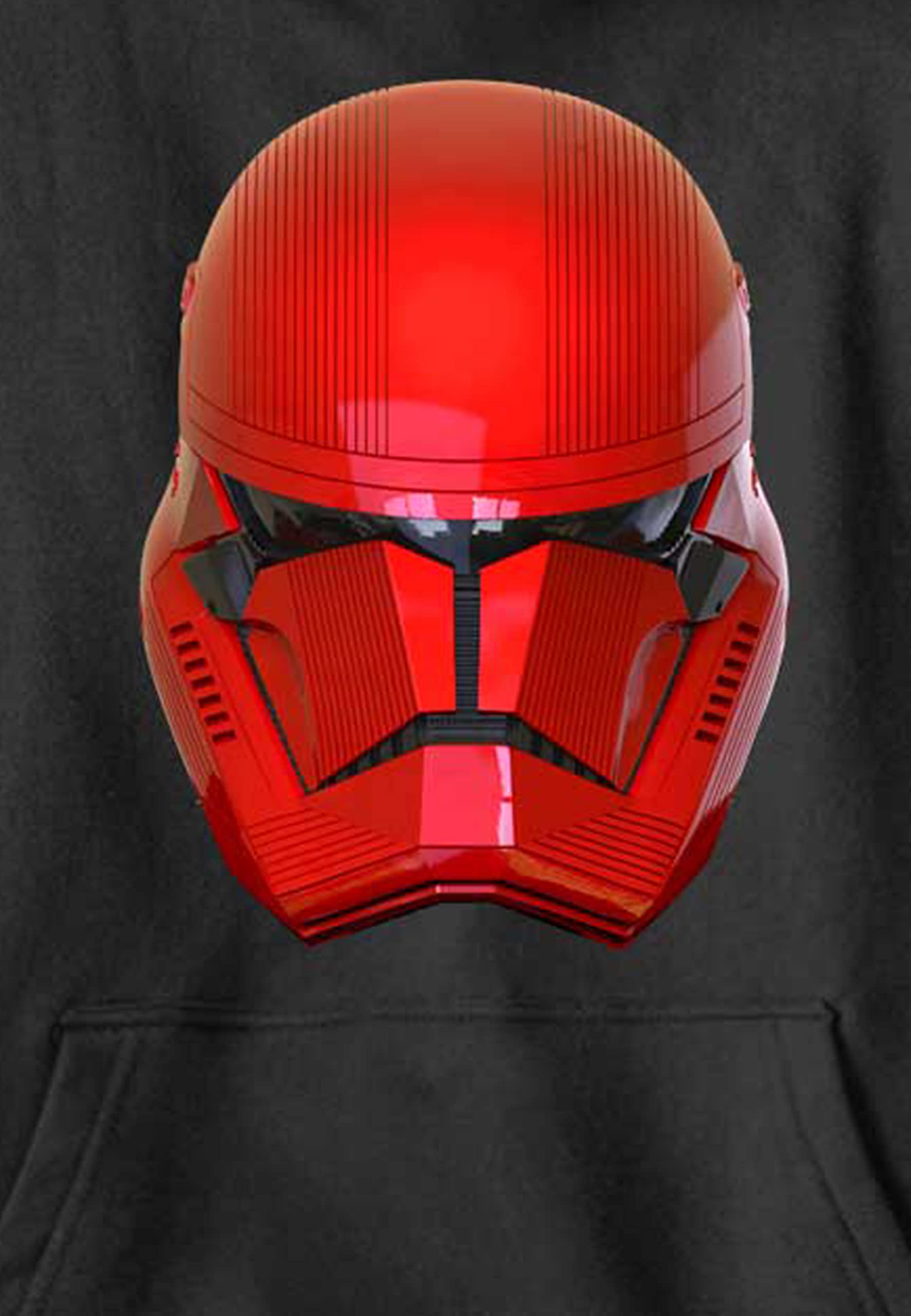 Star Wars Boys' Red Hooded Sweatshirt with Helmet Design - Perfect for Cosplay, Halloween Costumes & Everyday Wear