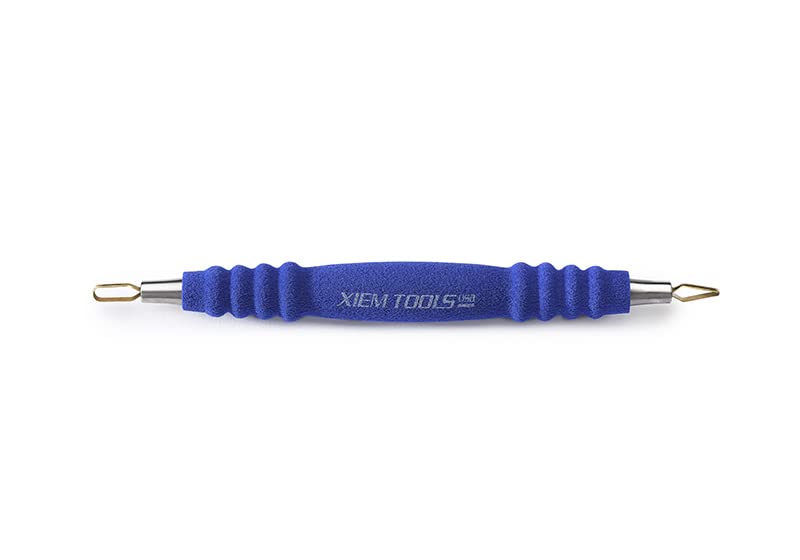 Xiem Tools Mini Titanium-Fused Double-End Carving & Trimming Set (TFM02-10477) - Perfect for Woodworking, Sculpting, and DIY Craft Projects