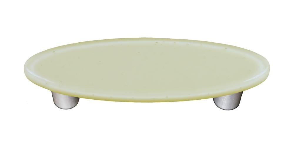 Driftwood Gray Oval Pull - Black Finish for Cabinets & Drawers