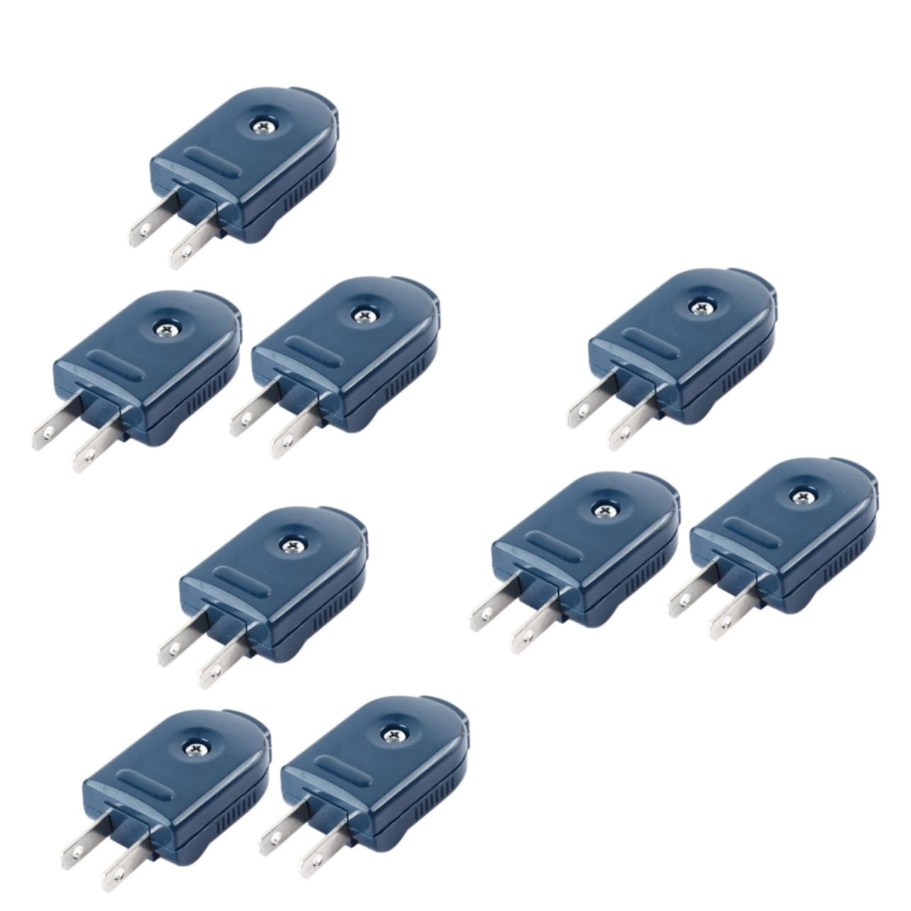 DOITOOL 9-Pack Universal Male Plug Adapter - Adjustable Electric Socket for US Outlets, Travel, Home & Office Use