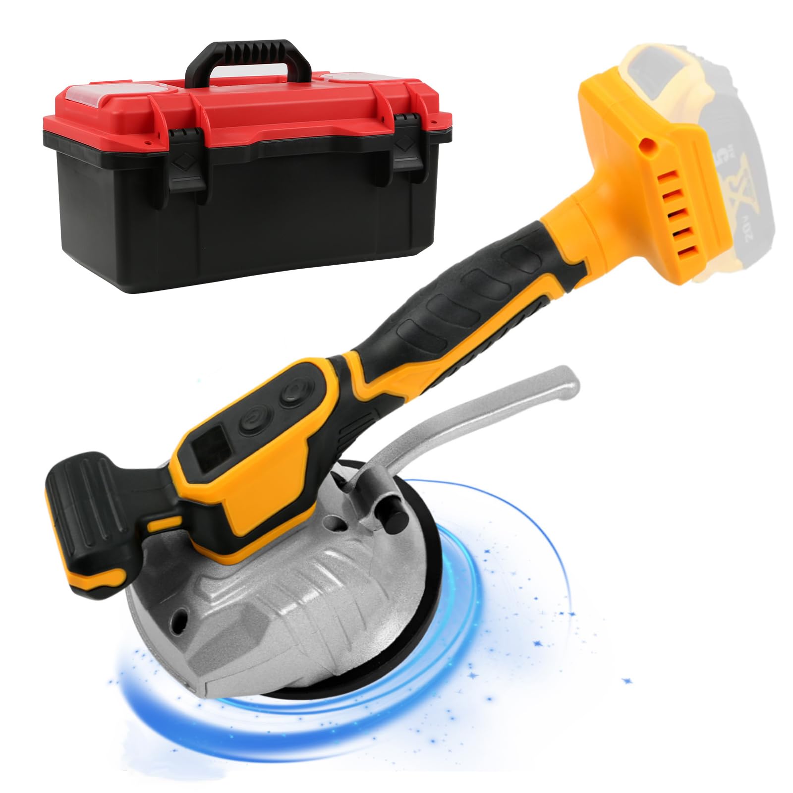 DeWalt 20V Max Cordless Tile Vibration Leveling Machine - 8 Adjustable Speeds with Digital Display, Suction Cup & Lock Design - Perfect for Floor & Wall Tile Installation (Tool Only) - Ideal for DIY Home Renovation & Professional Tiling Projects