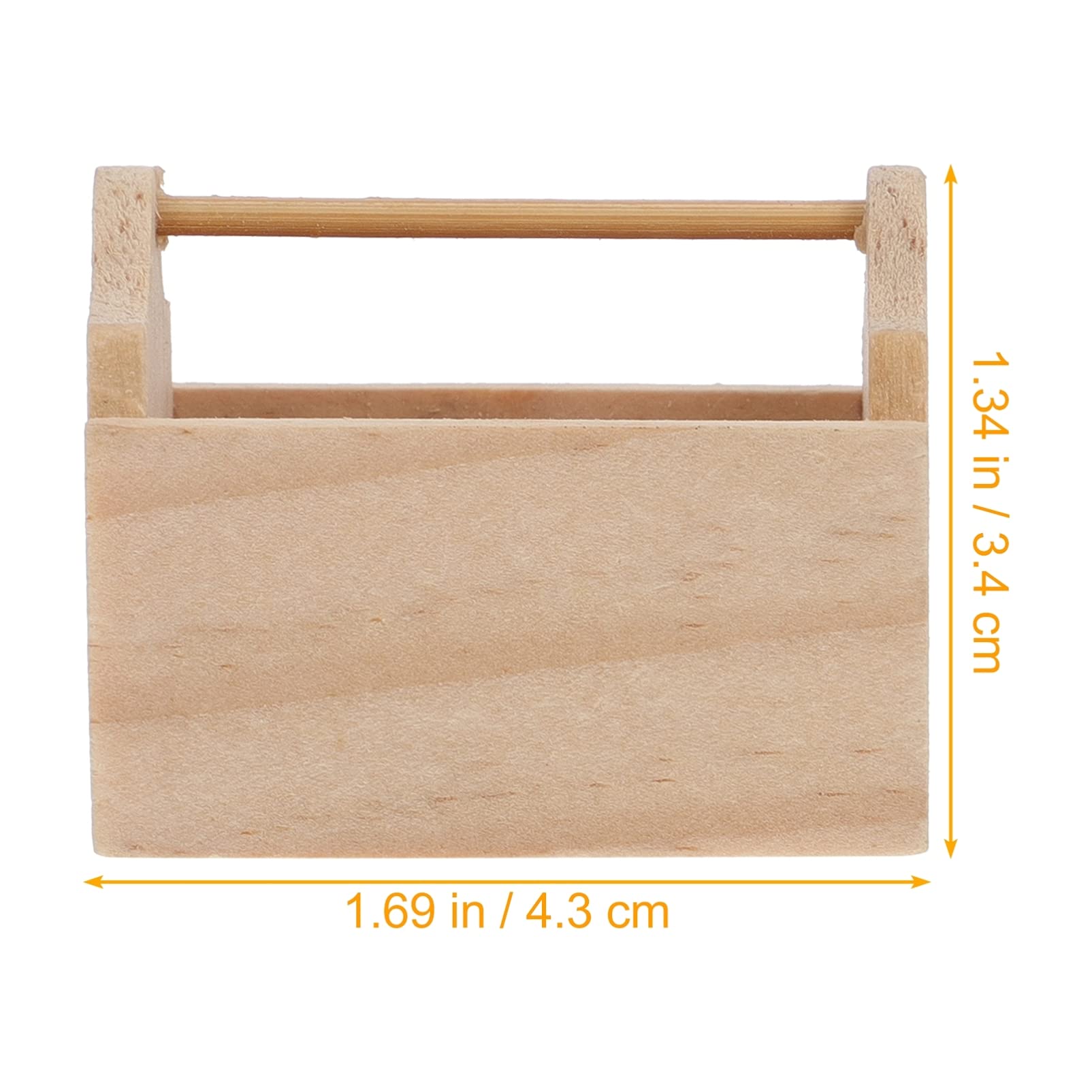 2PCS Miniature Dollhouse Toolbox Accessories - Wooden Door DIY Decor, Tiny Toolbox Model for Dollhouse Furniture, Mini Home Decoration for DIY Crafts and Miniature Scenes