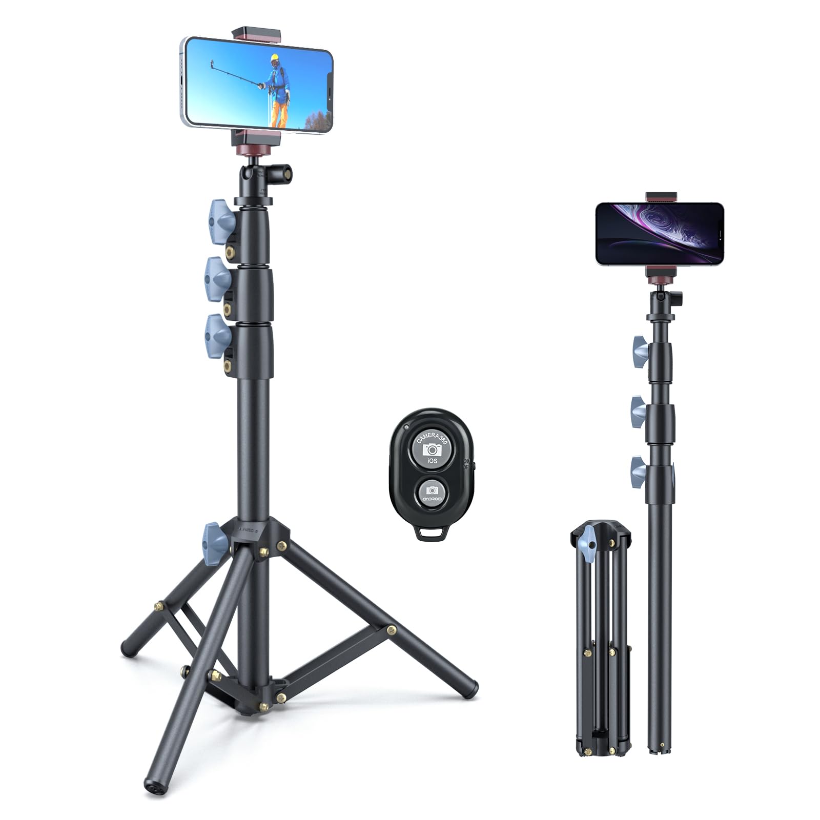 LINCO Selfie Stick & Tripod Combo - Heavy Duty, Lightweight, Extendable to 52