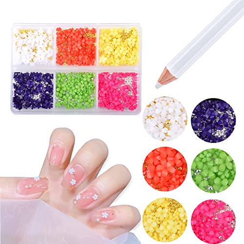 3D Flower Nail Charms