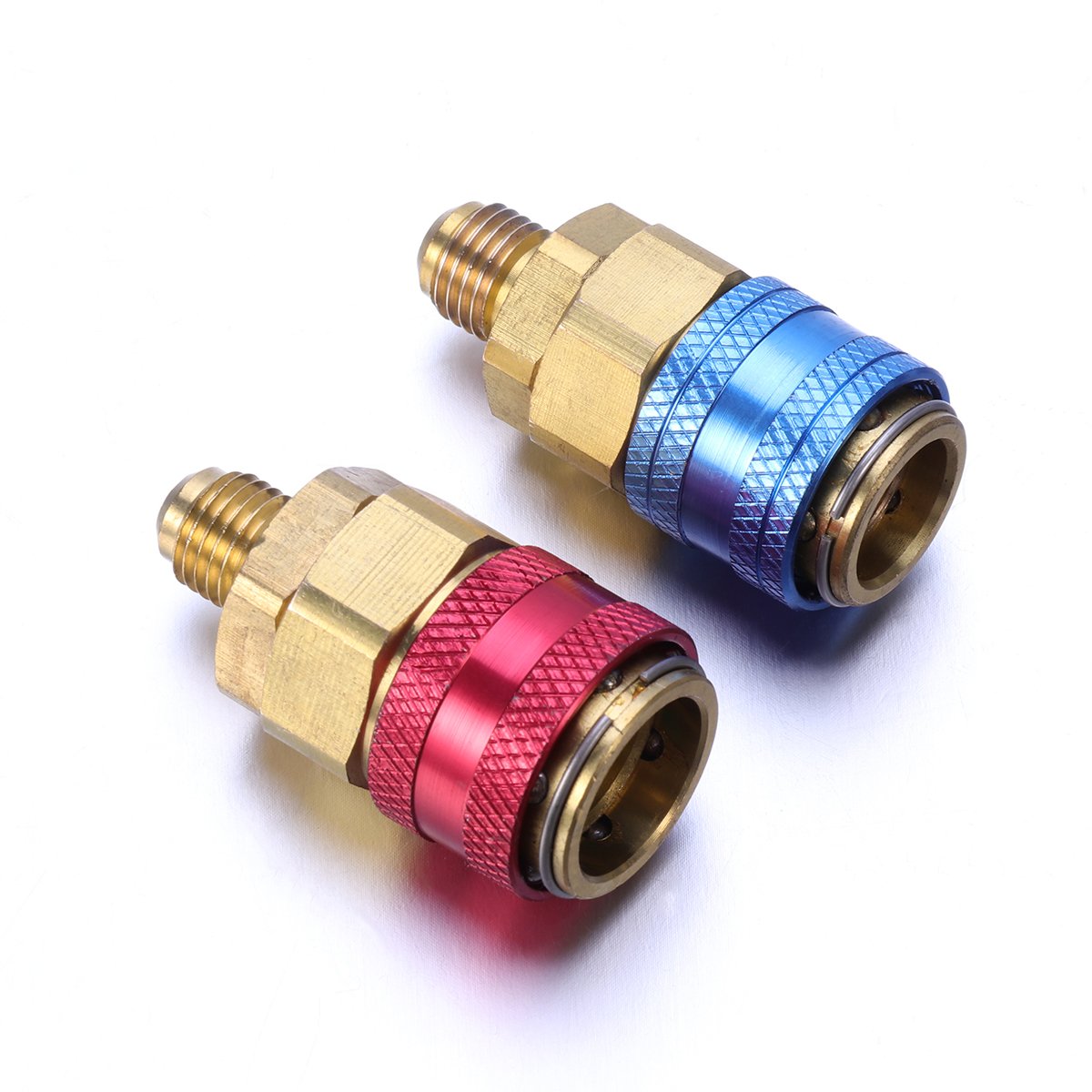 BESPORTBLE 2-Piece AC Coupler for Car Air Conditioning System - R134a Refrigerant Adapter Connector Kit | Perfect for Auto AC Repair, Maintenance & Recharging at Home or Garage