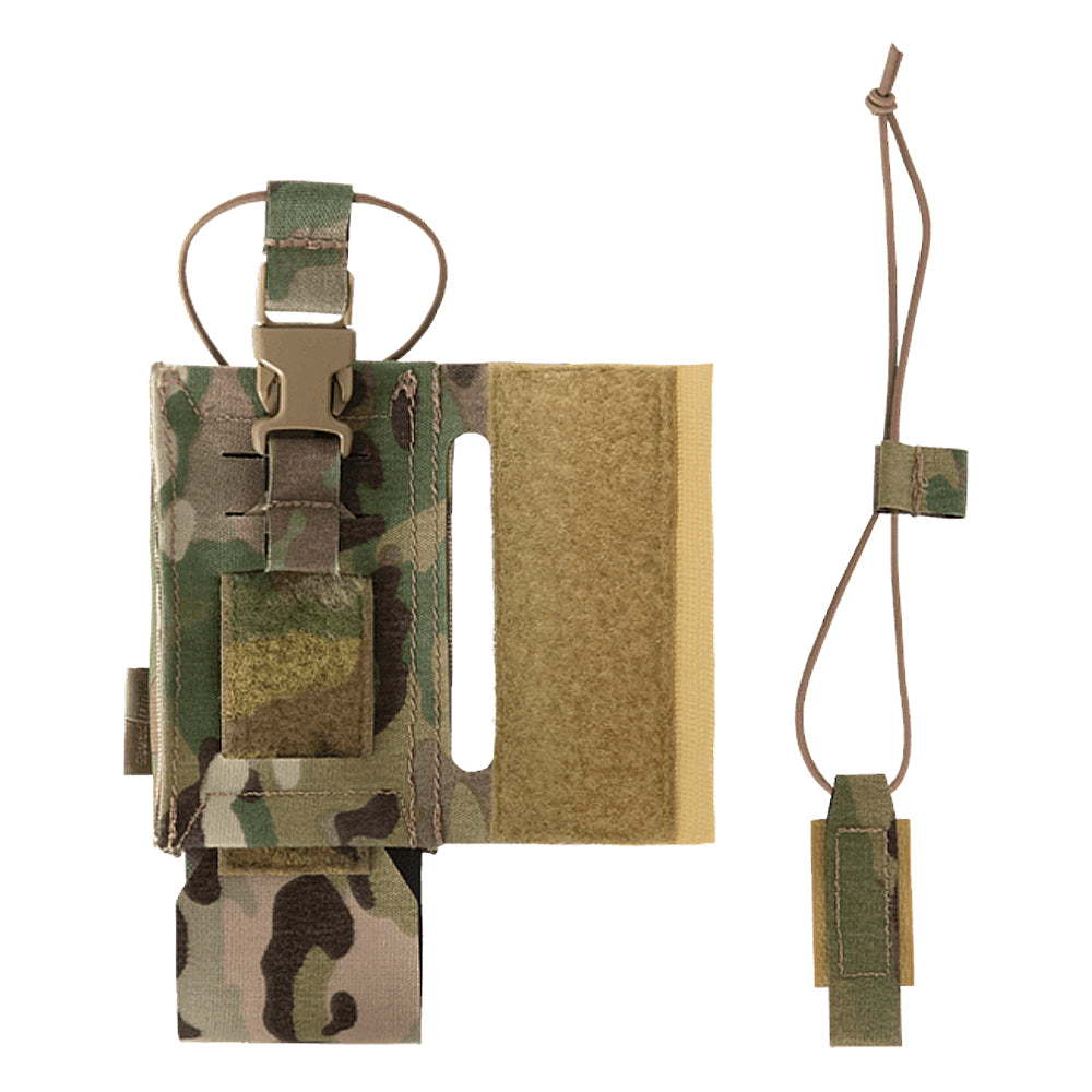 Crye Precision AirLite® Configurable Radio Pouch - Tactical Molle-Compatible Military Radio Holder for Secure Communication in Outdoor, Airsoft & Field Operations