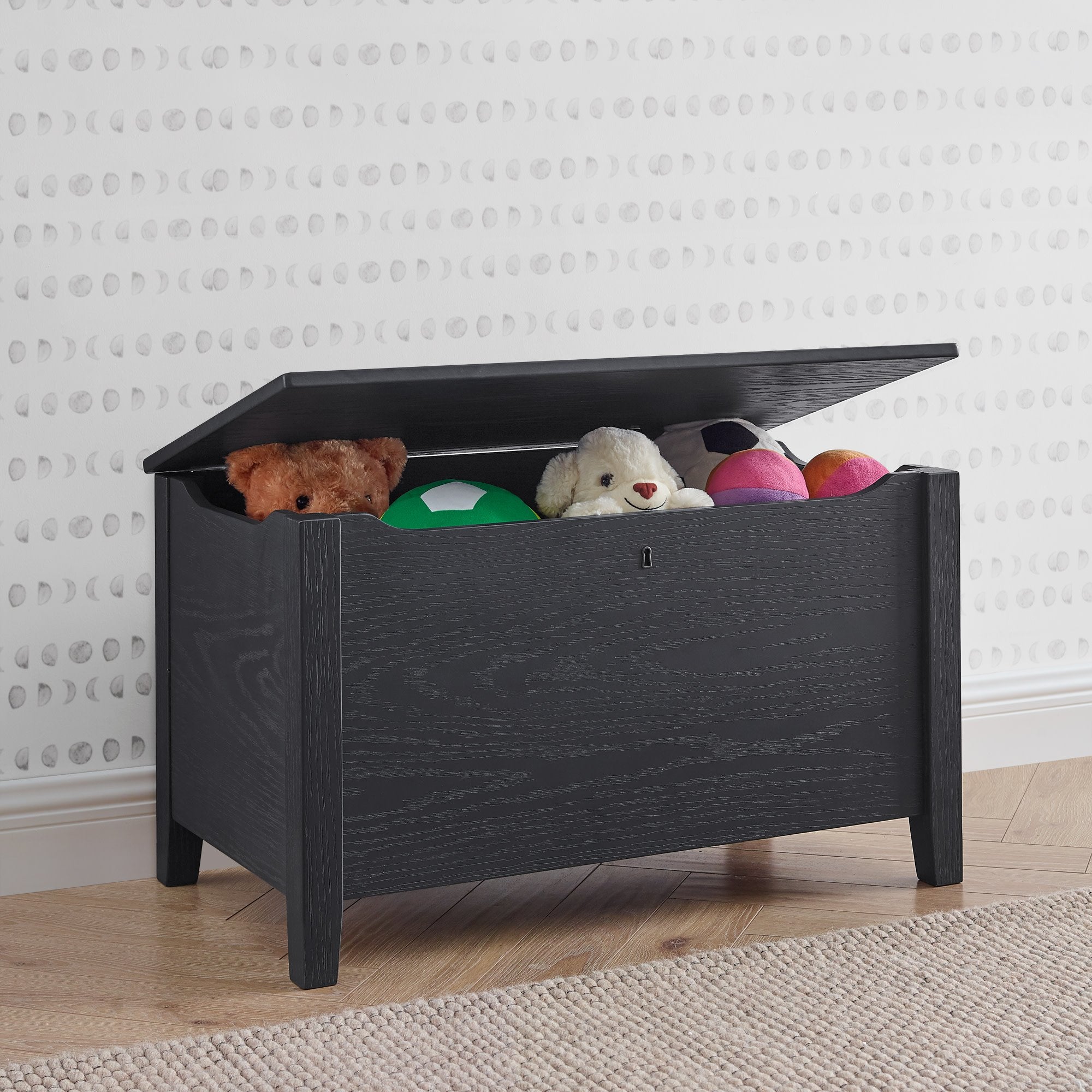 Rustic Farmhouse Toy Storage Box - Wooden Kids Toy Organizer for Nursery, Playroom & Bedroom - Perfect for Storing Toys, Books & Games