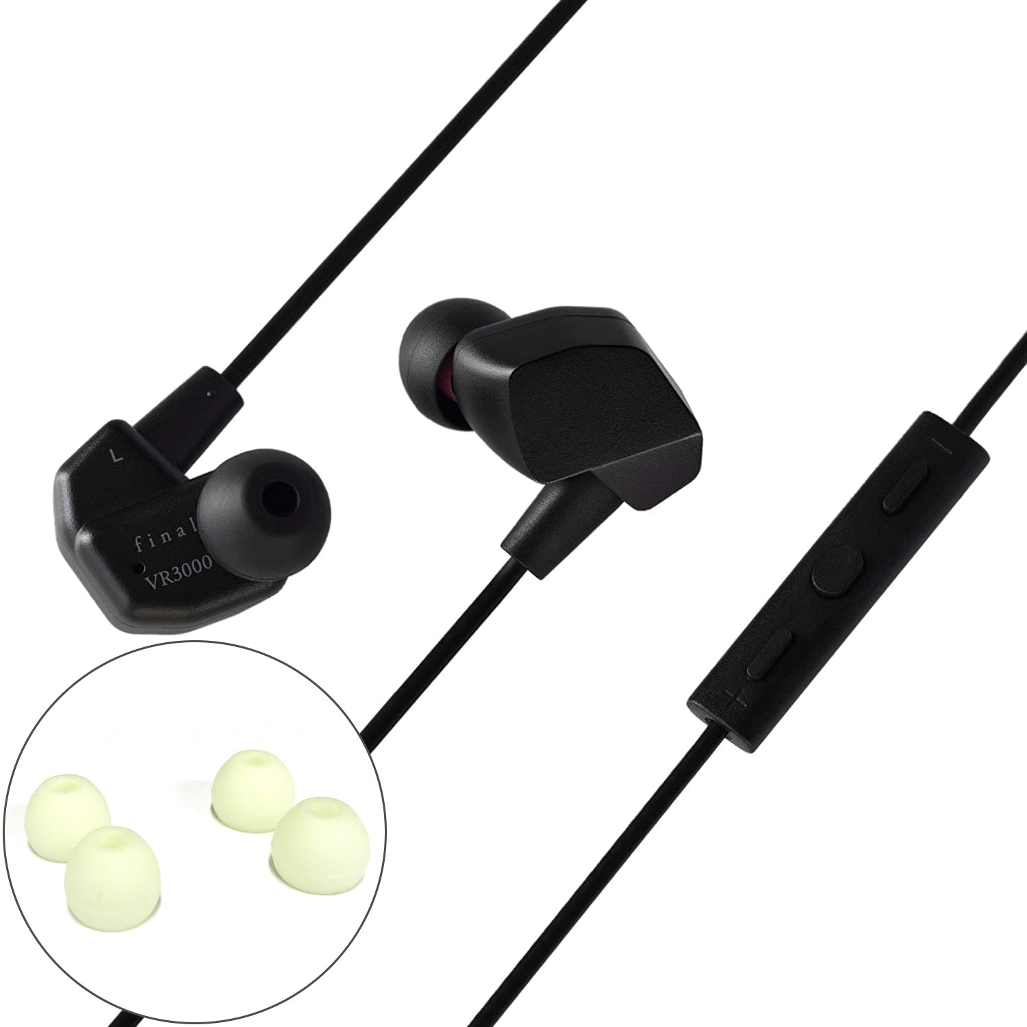 Final Audio VR3000 Gaming Earphones with Microphone & In-Line Controls - Open Box - Perfect for Competitive Gaming, Streaming & Online Meetings