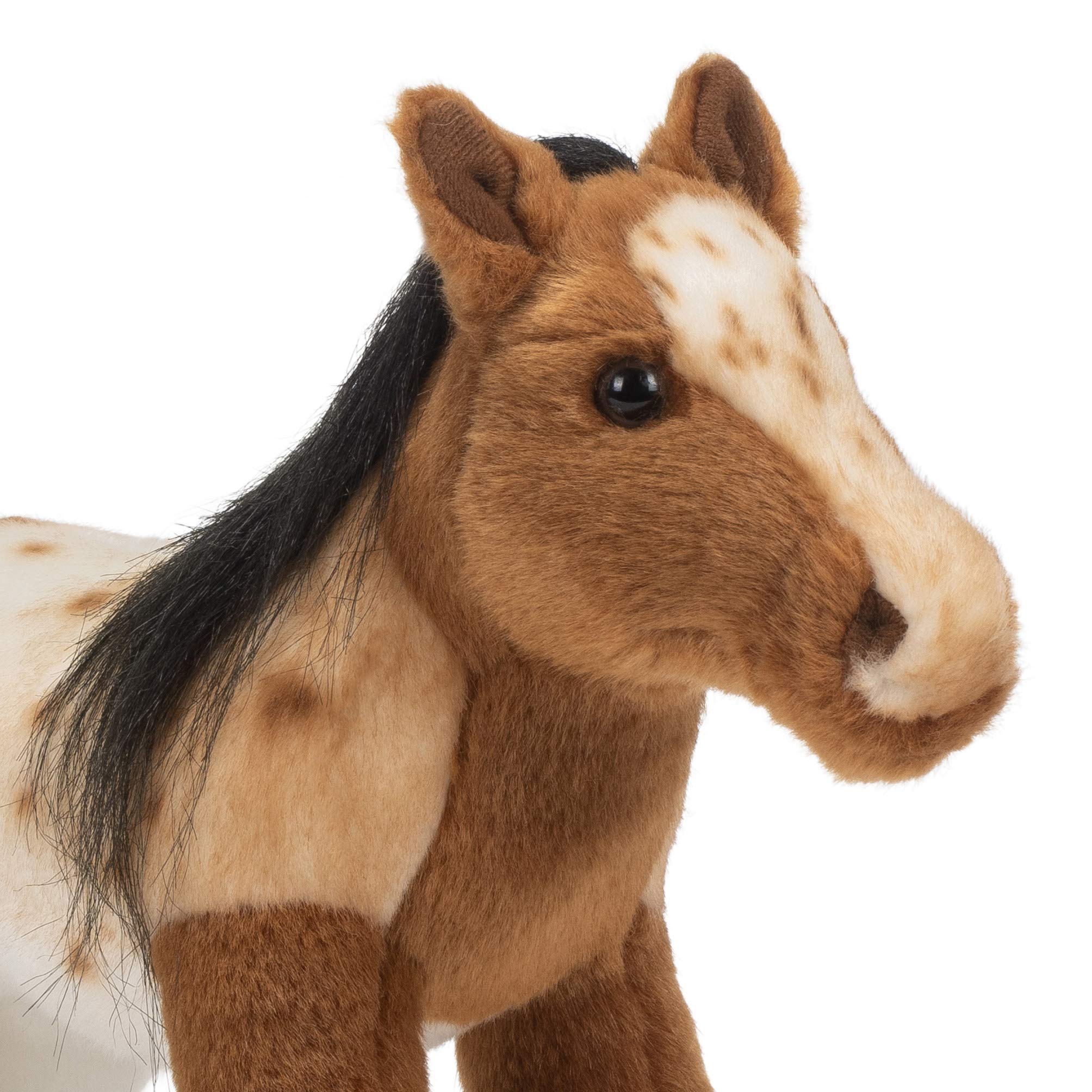 DEMDACO Appaloosa Horse Plush Toy - 10 Inch Soft Brown & White Stuffed Animal for Kids | Perfect for Cuddling, Gifts, and Nursery Decor