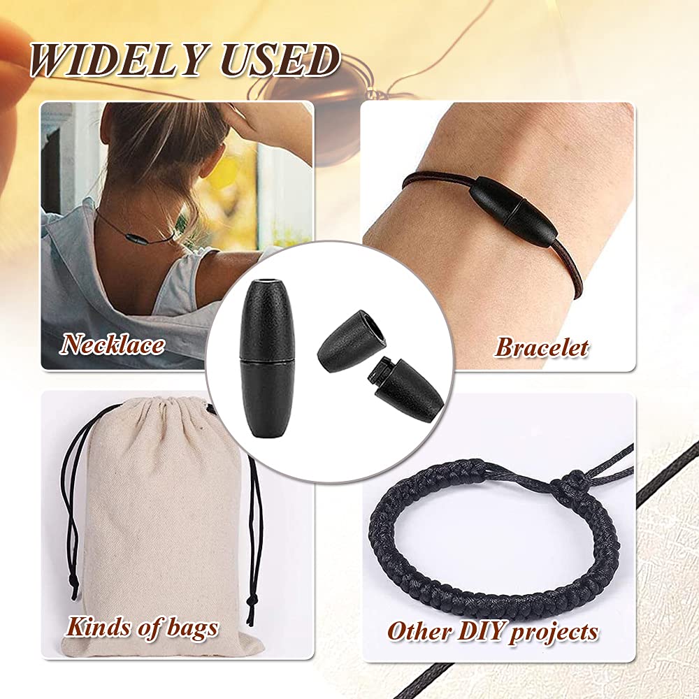 30 Sets Black Breakaway Clasps for Necklaces & Lanyards - DIY Jewelry Making