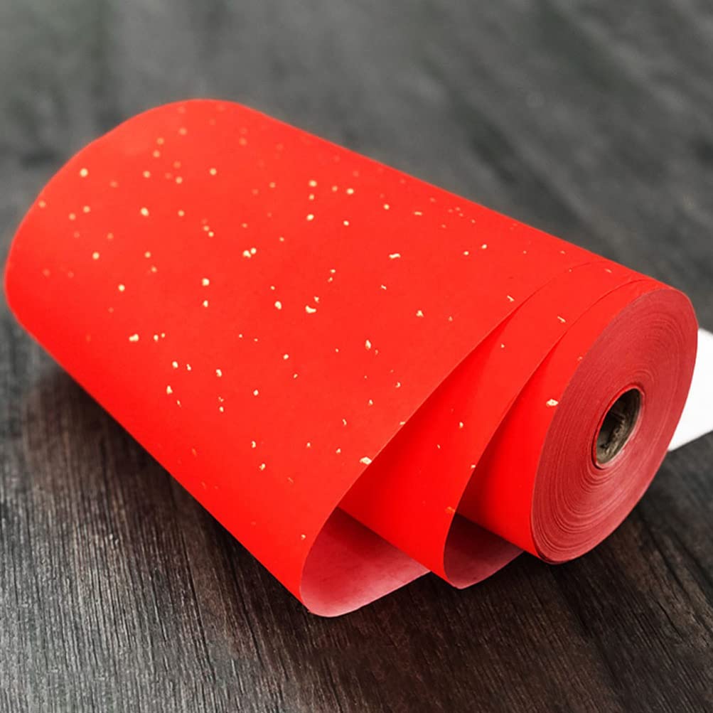Chinese New Year Red Couplet Paper Roll - DIY Spring Festival Scrolls for Calligraphy, Ink Writing & Home Decoration | Traditional Chunlian Art Paper for Wall Decor, Gift Wrapping & Cultural Celebrations