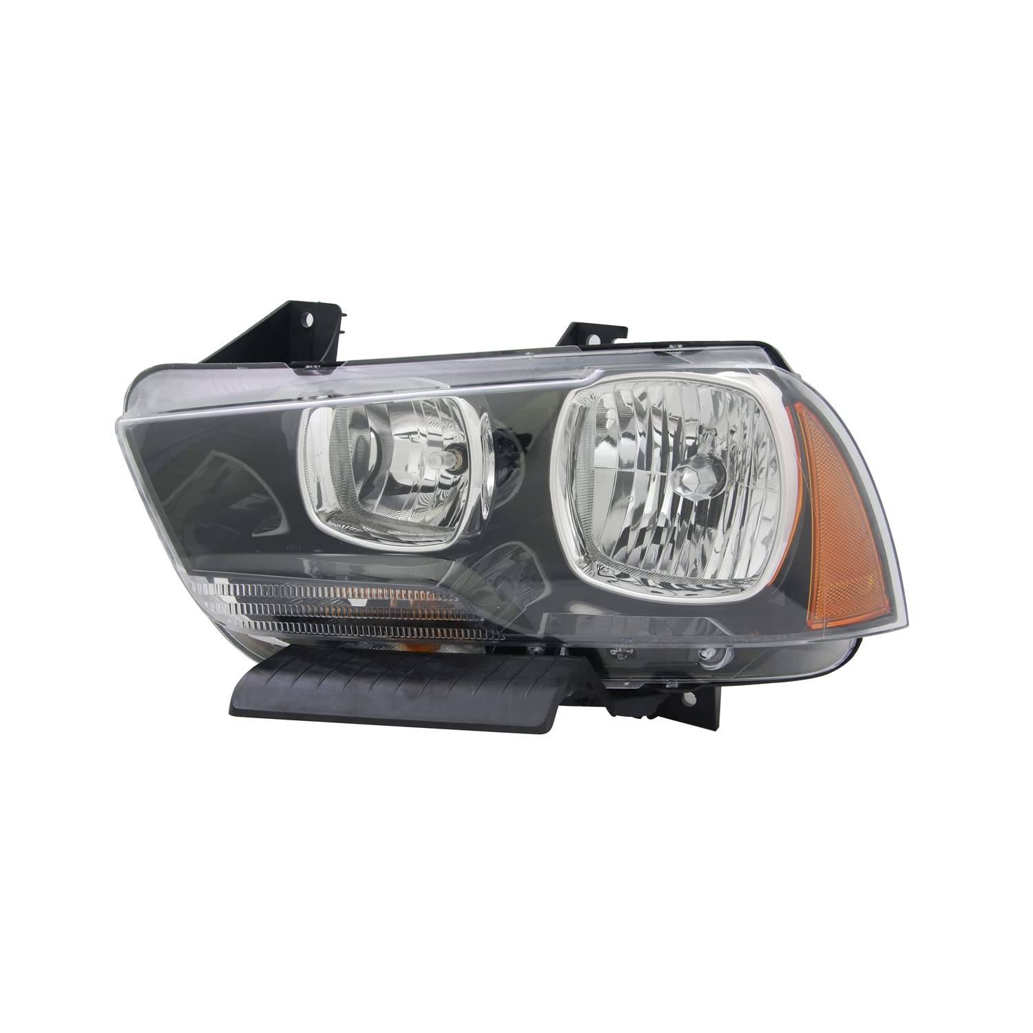 TYC Left Headlight Assembly Compatible with 2011-2014 Dodge Charger - Replacement Headlamp for Improved Night Driving Safety