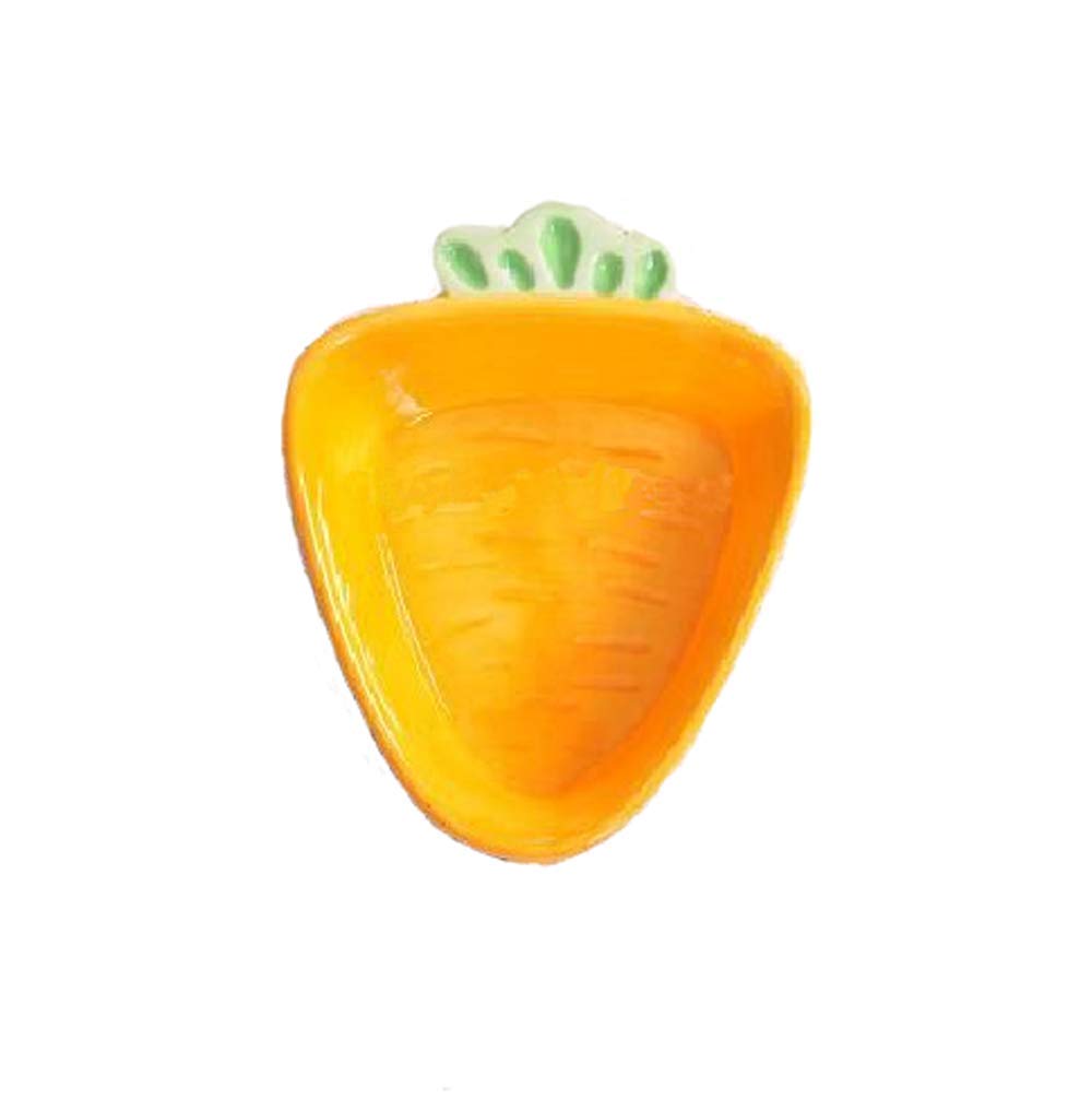 Ceramic Carrot-Shaped Sushi Dipping Bowls - Porcelain Appetizer Plates & Sauce Dishes for Japanese Cuisine, Dinner Parties, and Home Decor (Set of 4)