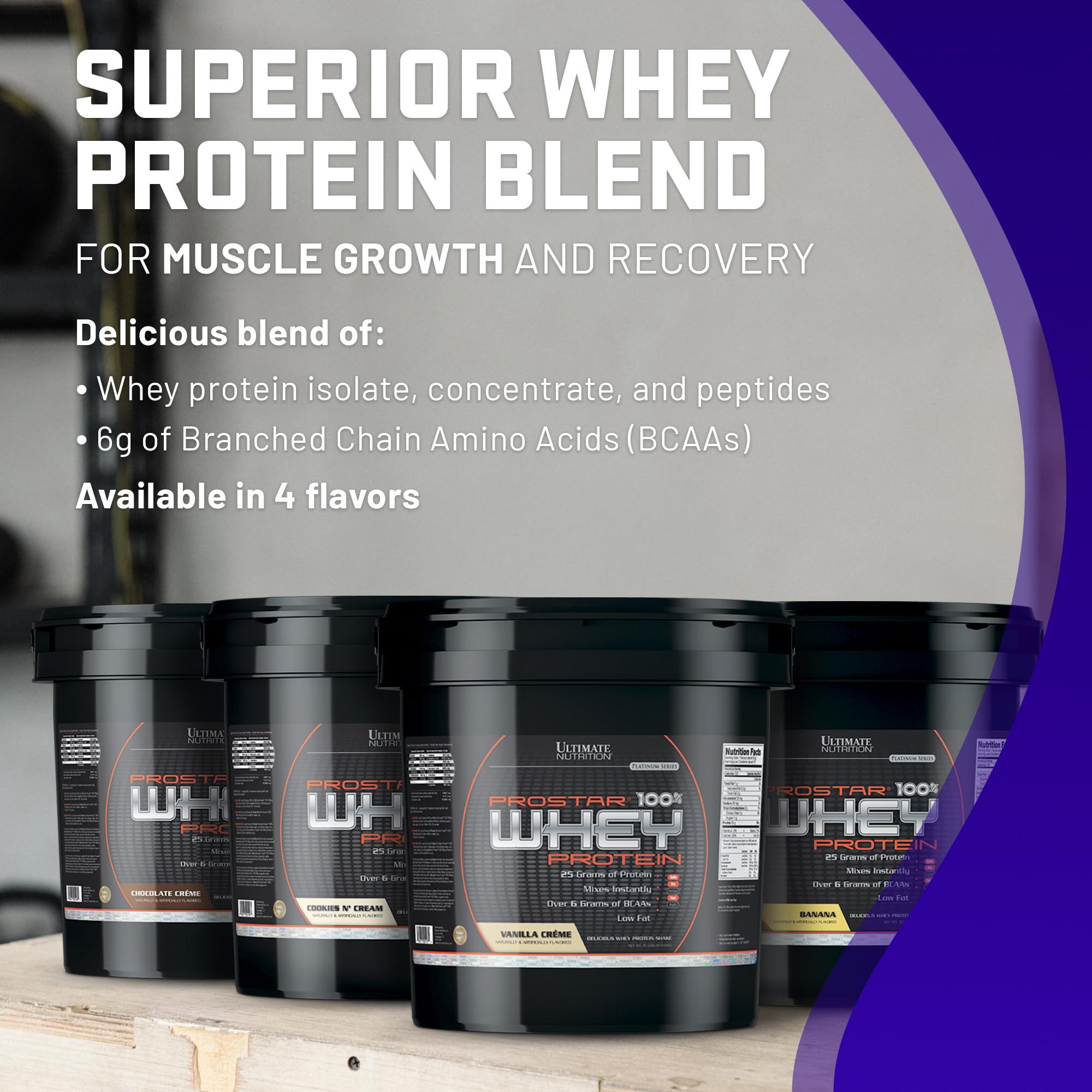 Ultimate Nutrition Prostar Whey Protein Isolate Powder - Cookies & Cream Flavor - 10 lbs Bucket | Low Carb, High Protein, Keto Friendly | Muscle Building & Recovery Supplement for Athletes | Post-Workout Shake for Gym & Fitness Enthusiasts