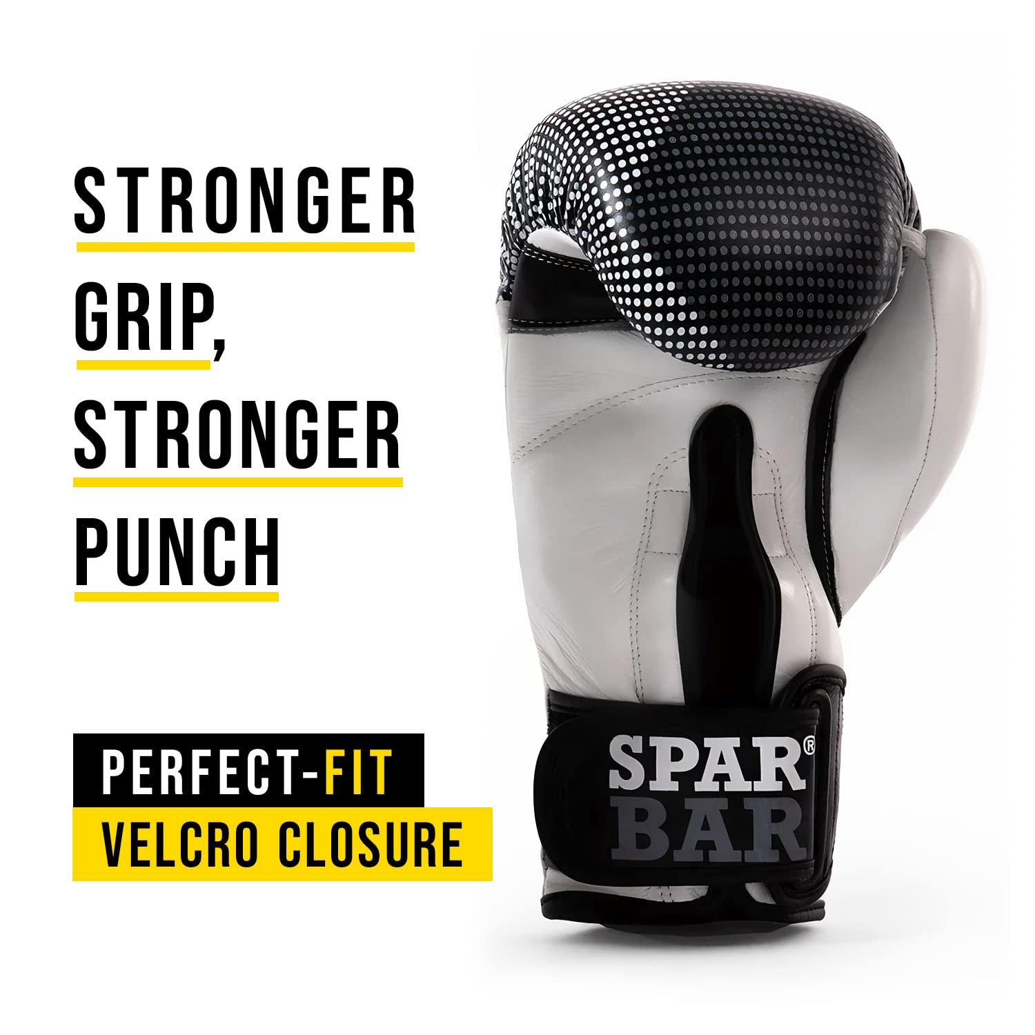 Premium SB1 Velcro Boxing Gloves - Genuine Leather Training Gloves for Punching Bag, Kickboxing & MMA - Adjustable Wrist Support for Men & Women - Ideal for Gym Workouts, Sparring & Martial Arts Training