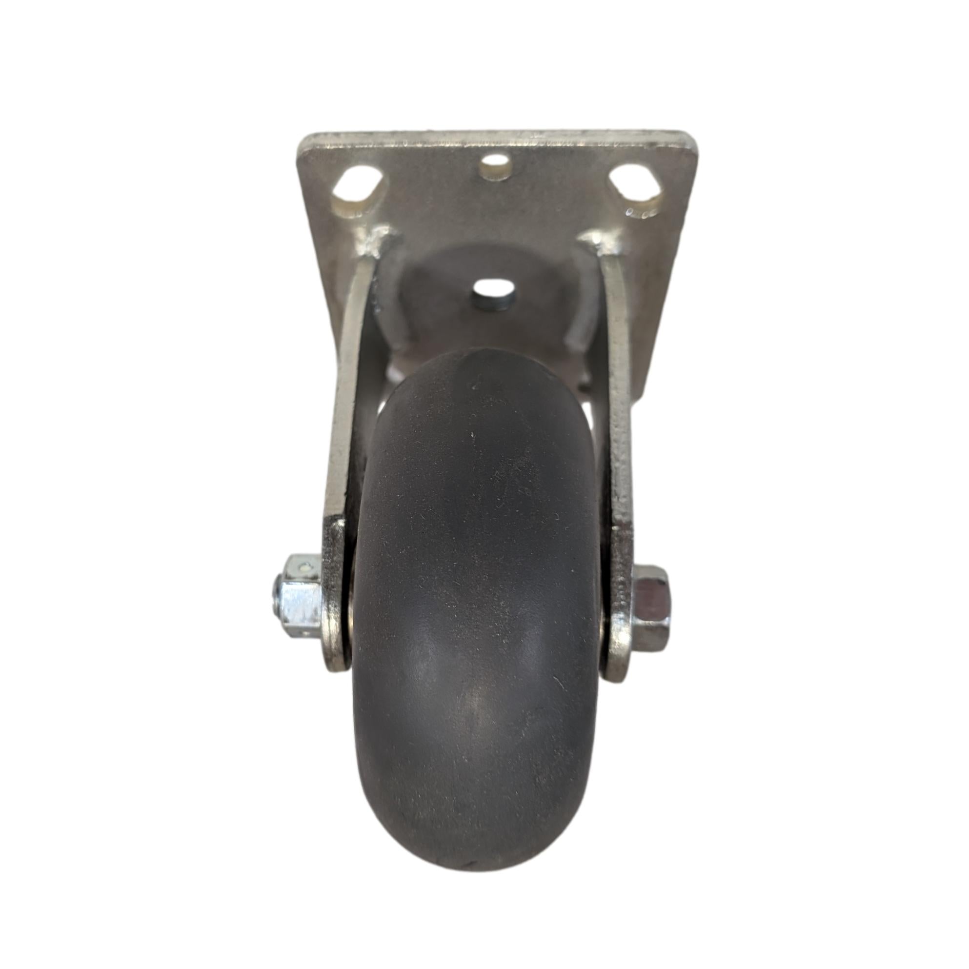 5-Pack Heavy Duty Thermo Pro Wheel Rigid Casters - 350 lbs Capacity Each - Ideal for Industrial Carts, Workbenches, and Material Handling Equipment
