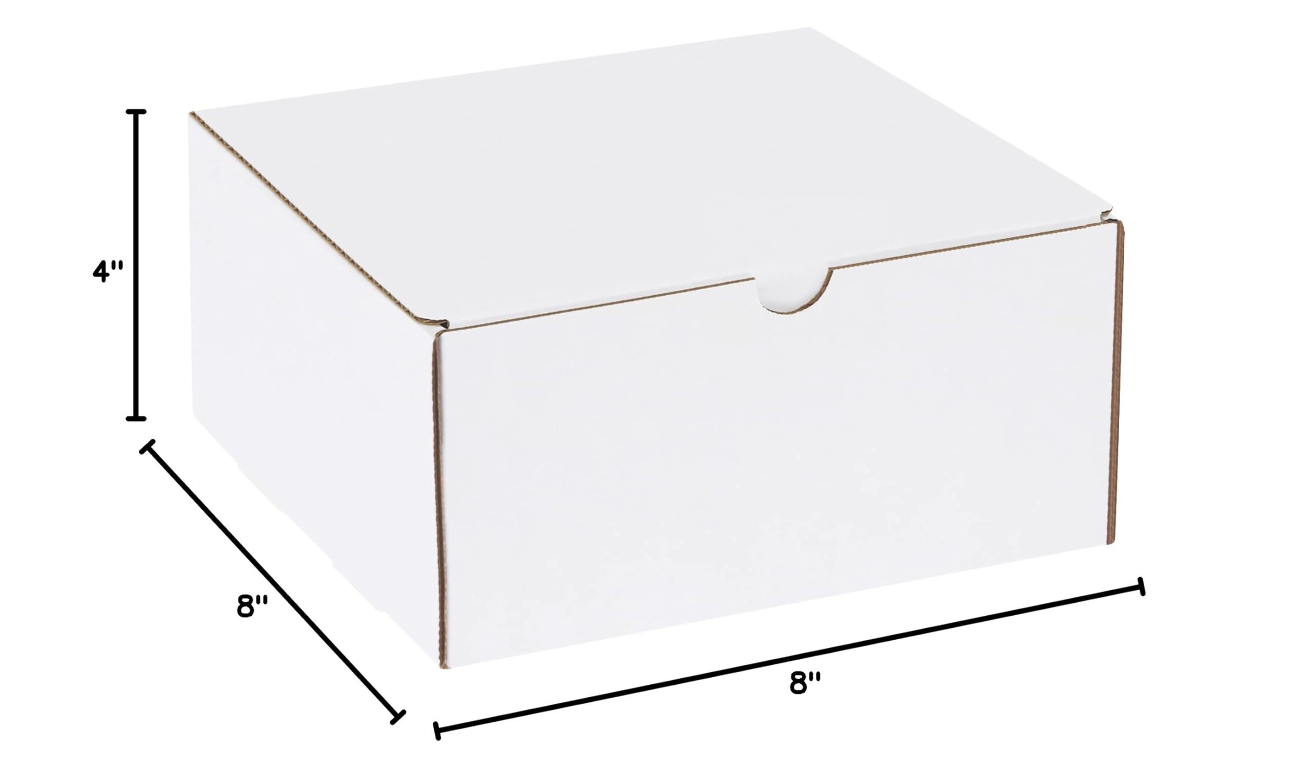 50-Pack Small Corrugated Cardboard Shipping Boxes 8x8x4 Inches - Durable Moving & Storage Boxes for Home, Office, Ecommerce | Perfect for Packing, Shipping, and Organizing Supplies