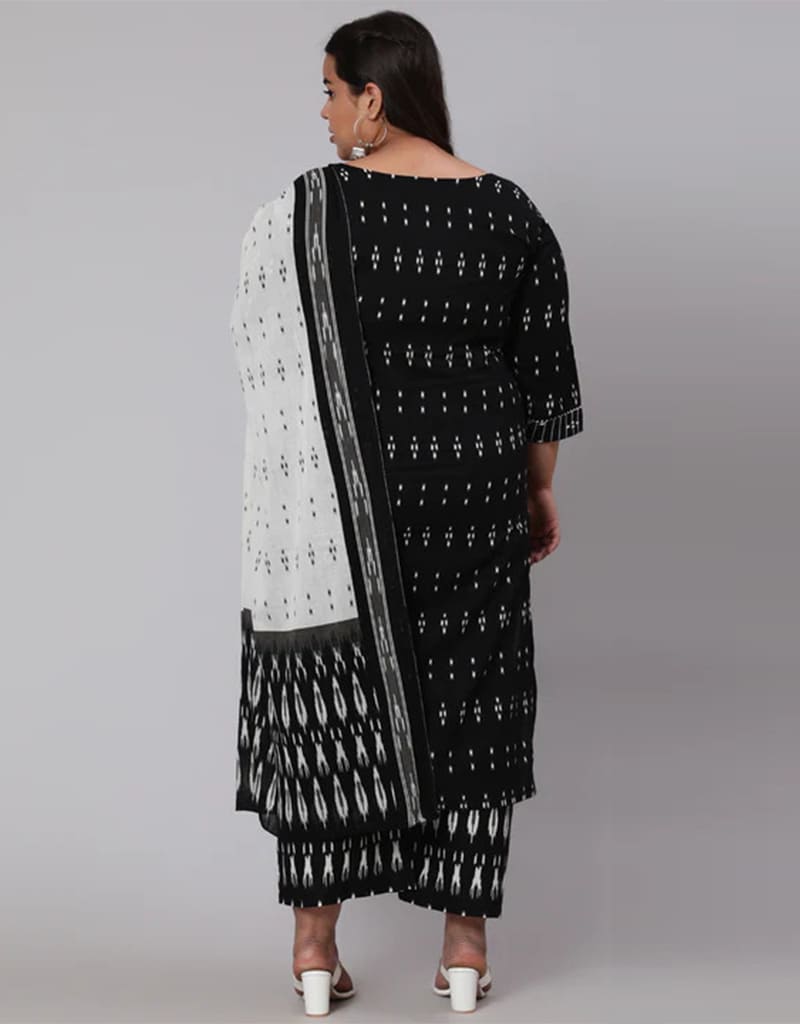 Black Pure Cotton Palazzo Suit for Women - Comfortable Wide Leg Pants & Top Set - Perfect for Yoga, Lounge Wear & Summer Outfits