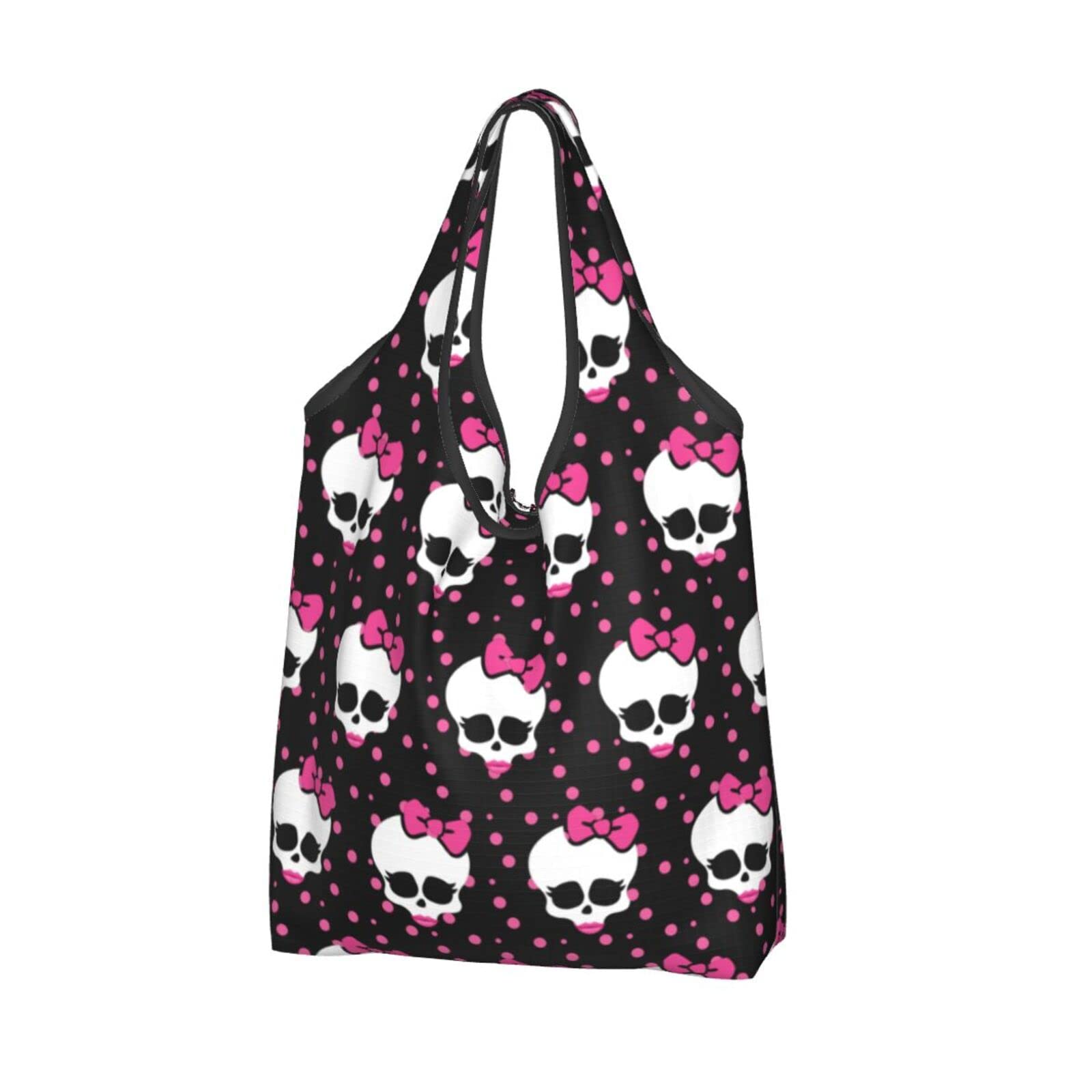 Eco-Friendly Reusable Shopping Bags - Foldable Large Grocery Tote with Shoulder Strap, Washable & Waterproof for Daily Use - Perfect for Groceries, Travel, Beach & Storage