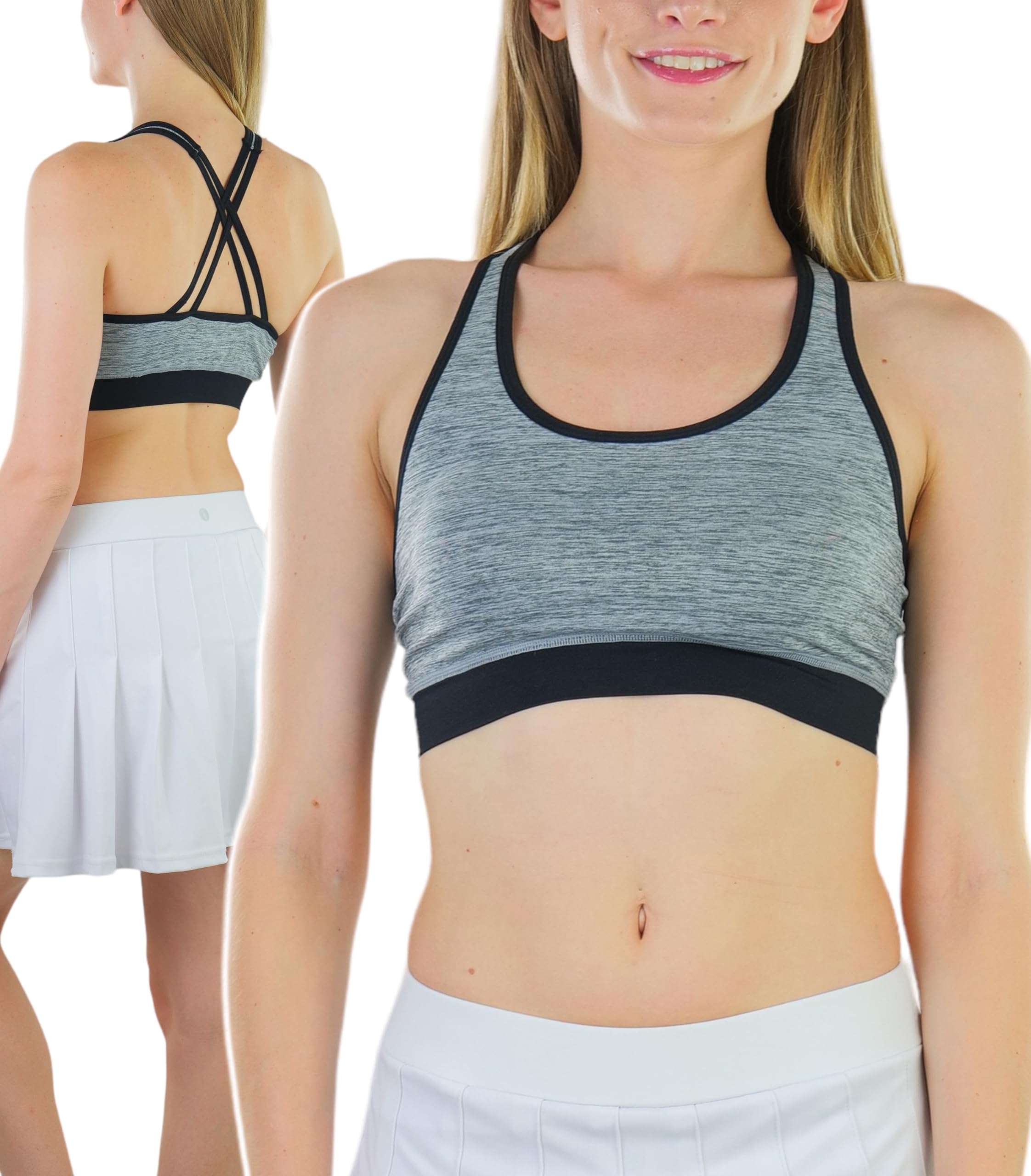 ToBeInStyle Women’s Seamless Supportive Wire-Free Sports Bras & Bralettes - Comfortable Workout & Lounge Wear for Yoga, Running & Everyday Use