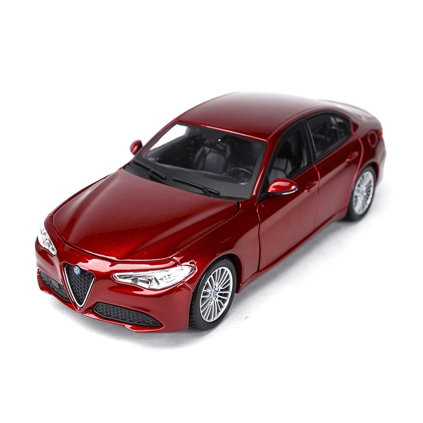 1:24 Scale Alfa Romeo Giulia Die Cast Alloy Sports Car Model - Premium Collectible Toy for Boys & Car Enthusiasts (Red) - Perfect for Display, Gifts & Racing Game Scenes