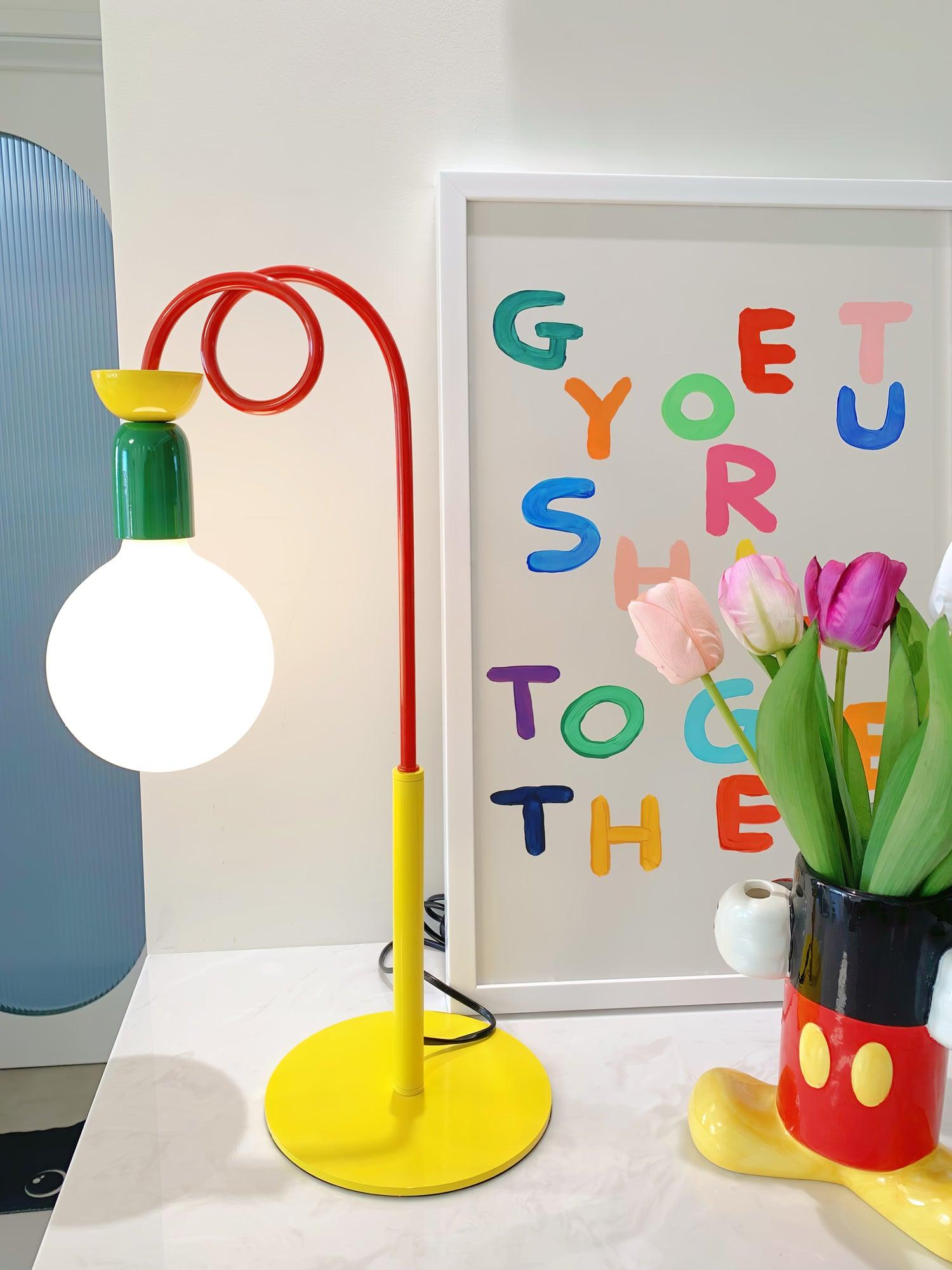 Circulo Play Table Lamp - Modern LED Night Light for Kids & Nursery - Perfect for Bedtime Reading & Room Decor