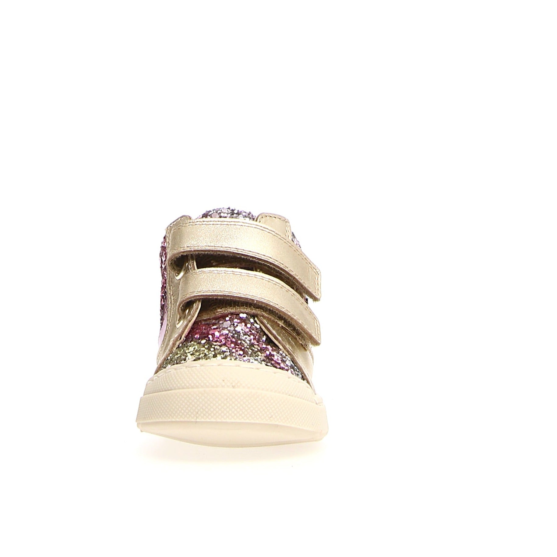Naturino Beeri Vl Glitter Shoes for Girls - Multi Platinum | Sparkly Comfort for School, Play & Special Occasions