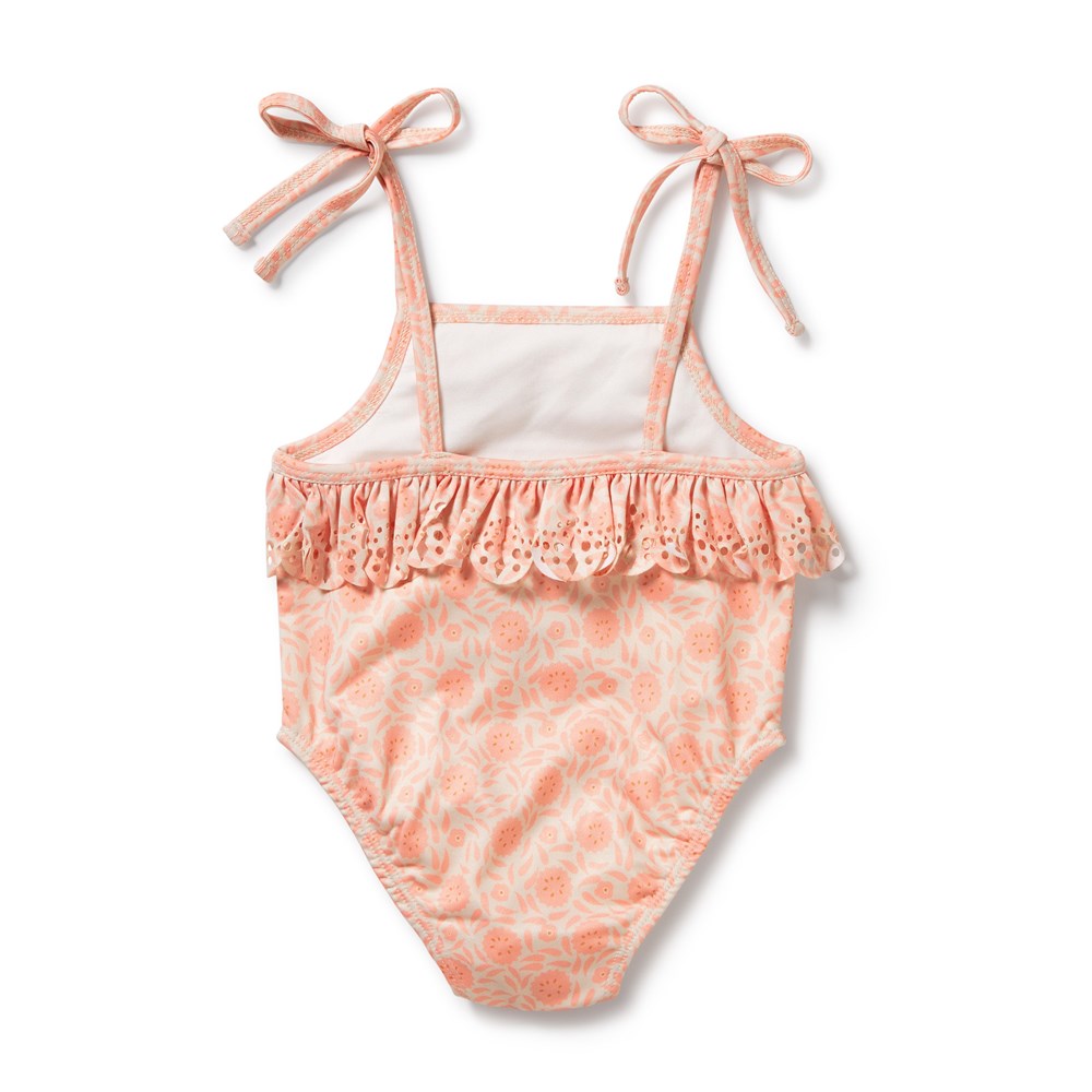 Amelie Floral Cutwork Swimsuit for Women - Stylish One Piece Bathing Suit with Lace Details | Perfect for Beach Vacations, Pool Parties & Summer Getaways