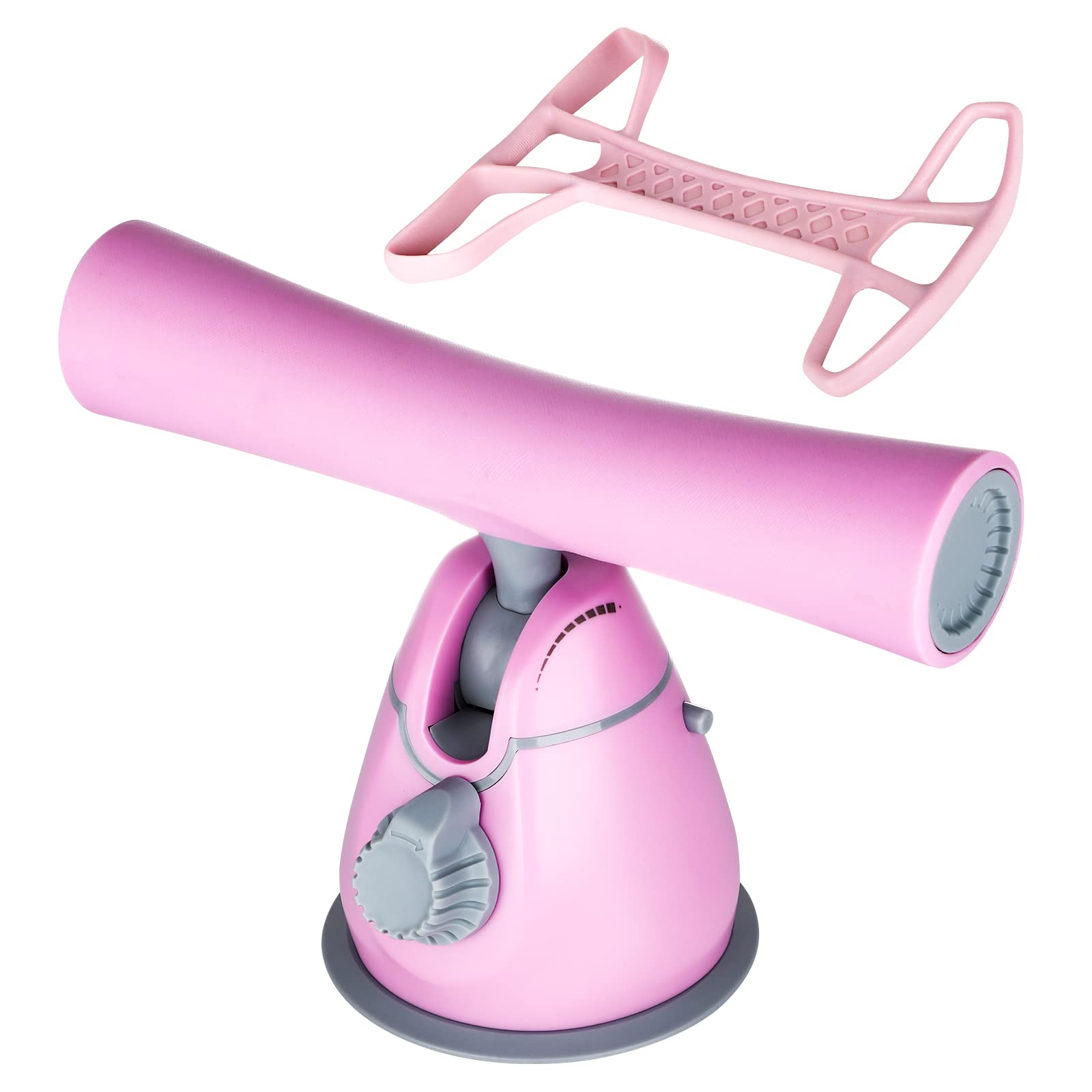 Upgraded Sit Up Bar with Resistance Bands - Portable Abdominal Exercise Equipment for Home Gym, Yoga & Pilates - Strong Suction Cup for Stability - Perfect for Home Workouts, Office Fitness & Travel Training