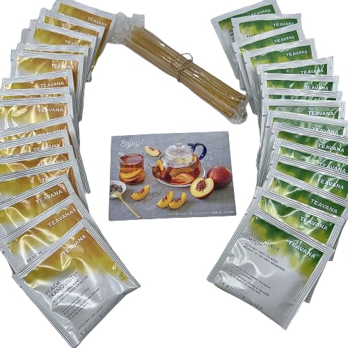 Teavana Cold Buster Tea Bundle - Honey Citrus Mint & Peach Tranquility Herbal Tea (15 Cups) | Immune Support & Relaxation Blend for Cold Relief, Stress Relief & Wellness | Perfect for Cold Season, Meditation & Evening Relaxation