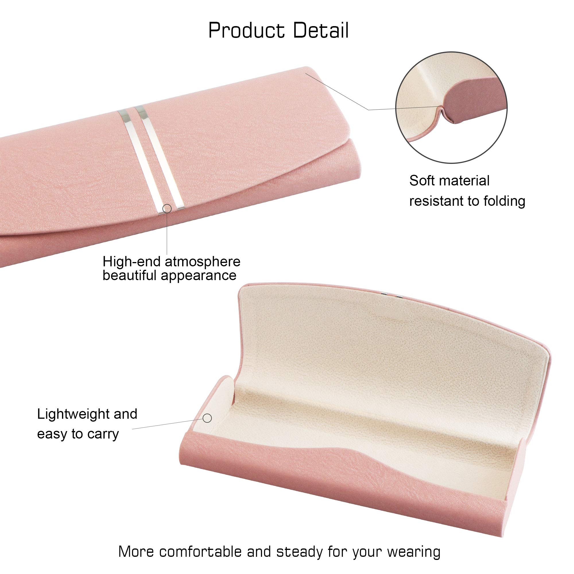 Durable Hard Shell Eyeglass Case for Men, Women & Kids - Protective Sunglasses & Eyeglasses Holder - Perfect for Travel, School & Daily Use