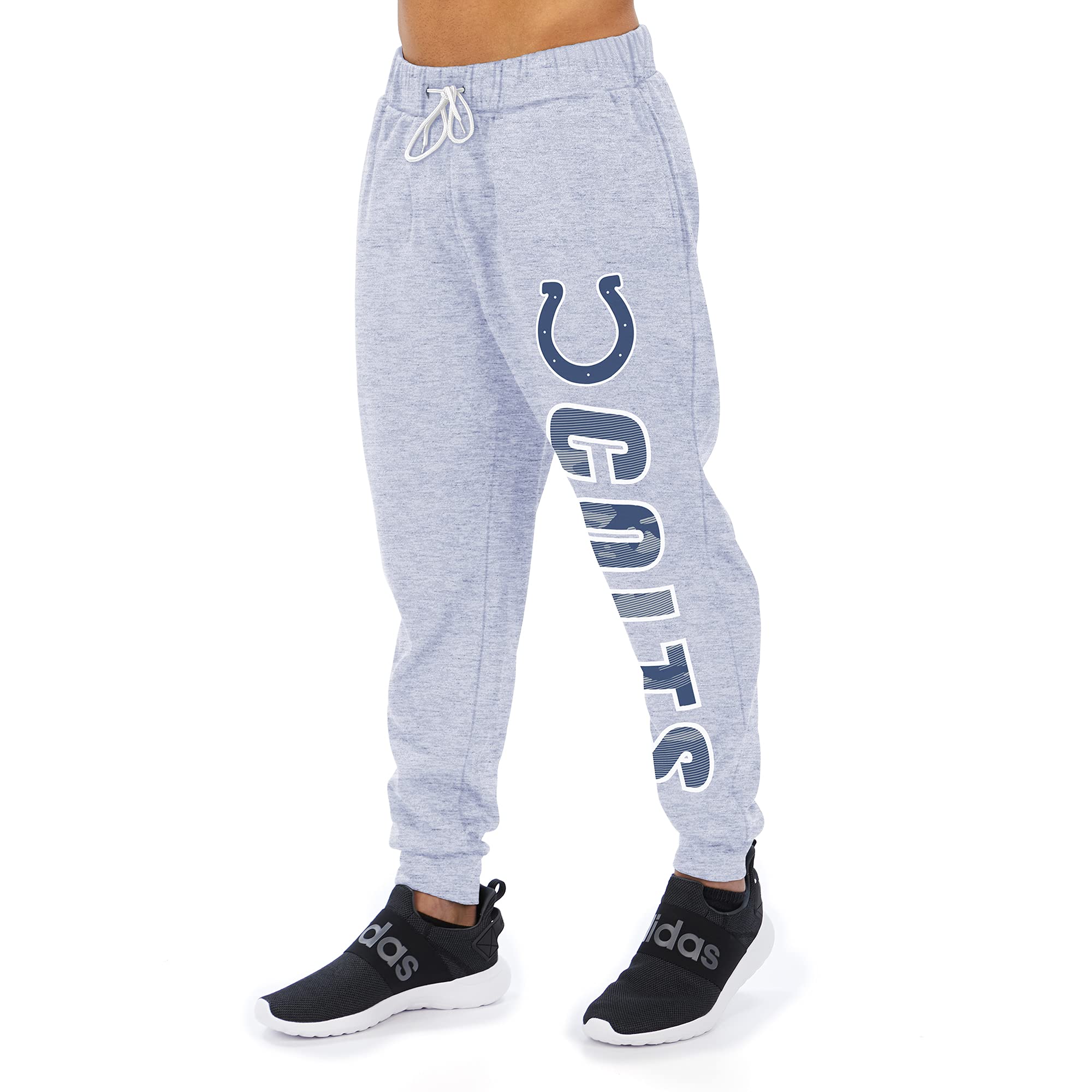 Zubaz Men's NFL Heather Gray Camo Lines Graphic Jogger Pants - Comfortable & Stylish for Game Day, Workout & Casual Wear