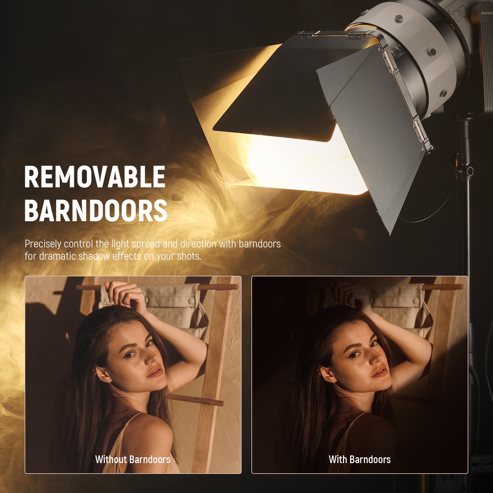 NEEWER CSF10 10-Inch Fresnel Lens with 35° Beam Angle - Perfect for Stage Lighting, Photography, and Film Production