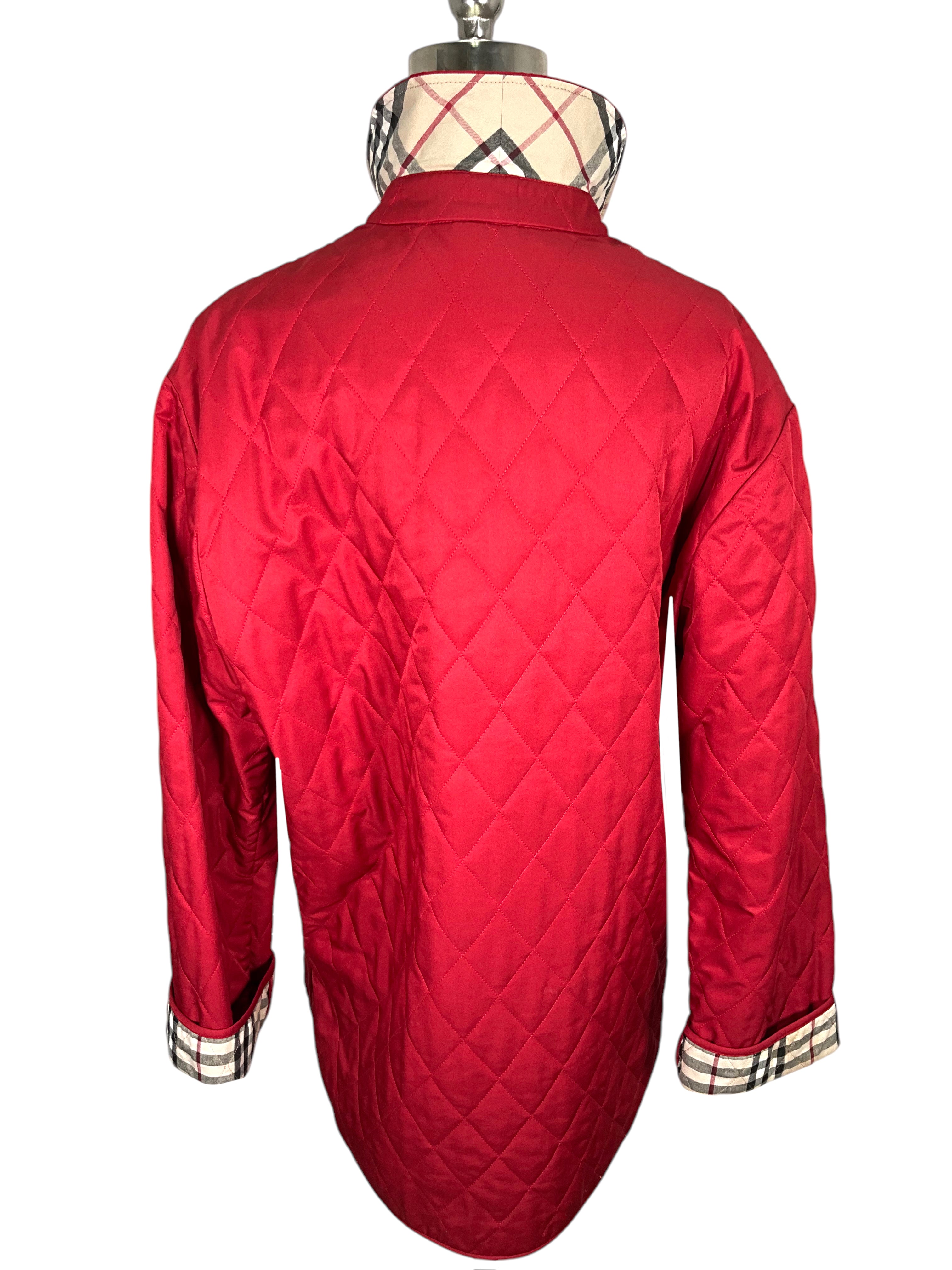 Burberry London Diamond Quilted Jacket for Women - Medium Size | Classic Luxury Outerwear for Fall & Winter | Perfect for Office, Travel & Special Occasions