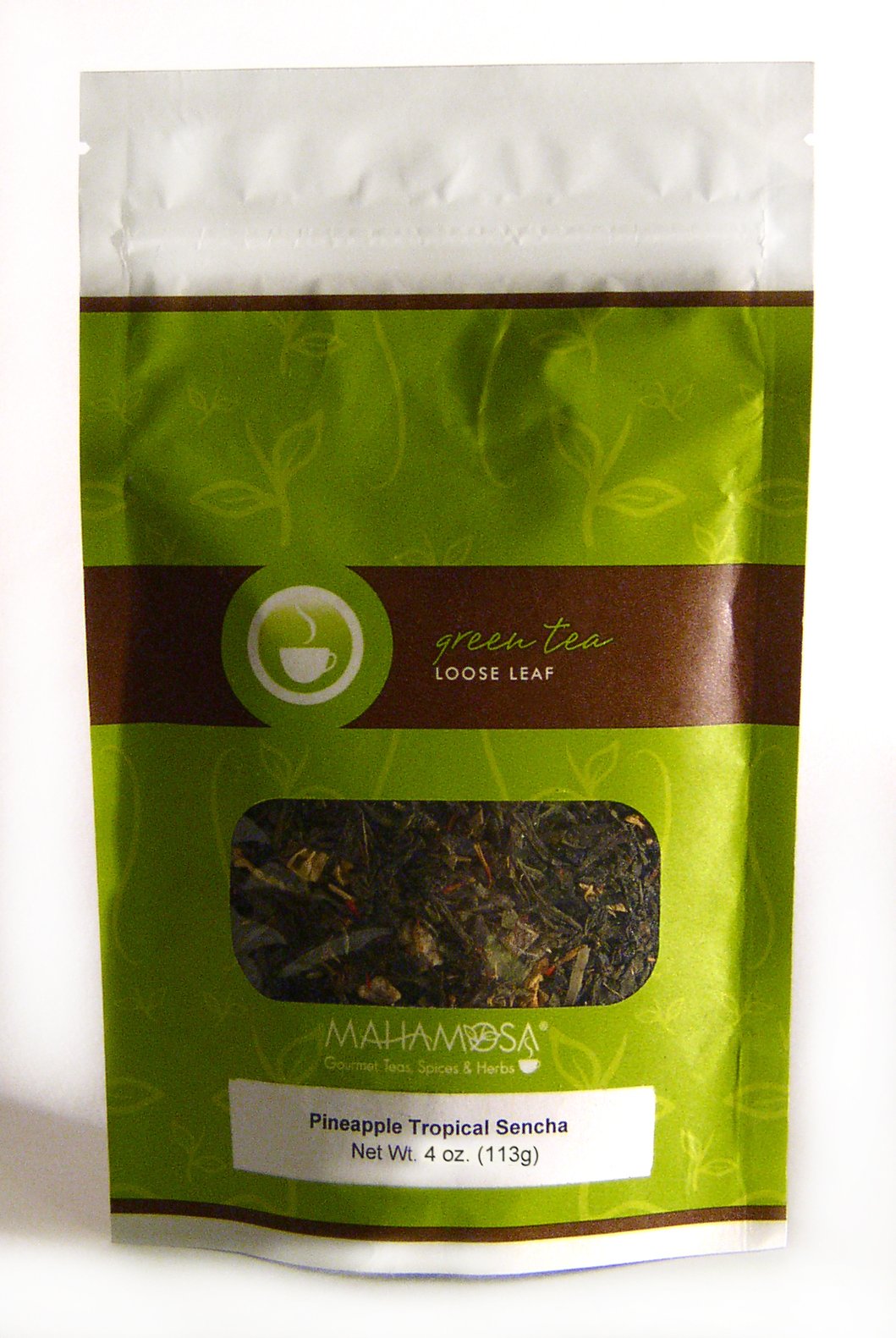 Premium Pineapple Mango Flavored Sencha Green Tea Loose Leaf - 4 oz Tropical Blend with Natural Fruit Flavors - Perfect for Iced Tea, Relaxation & Healthy Lifestyle