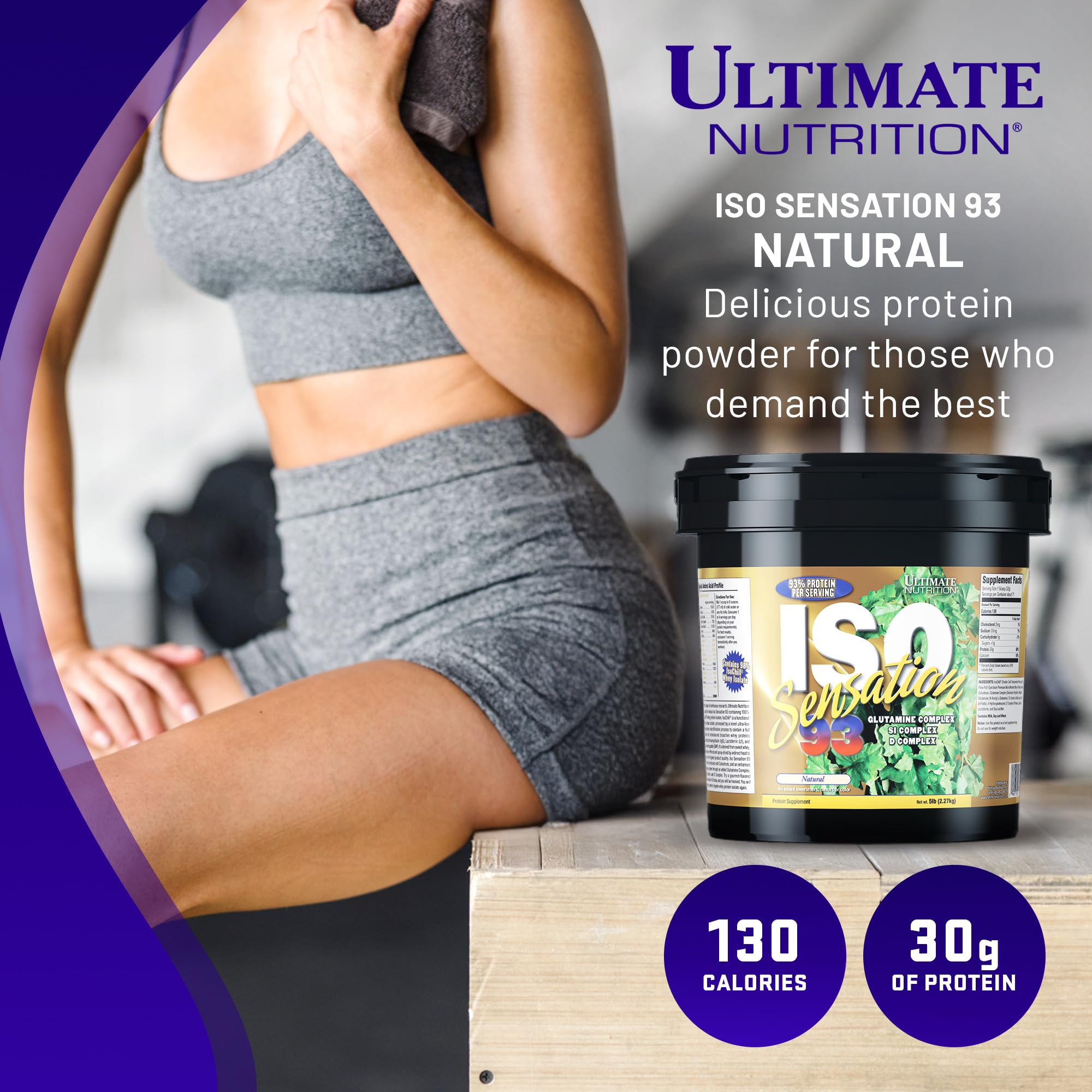 Ultimate Nutrition Whey Protein Isolate Powder with Glutamine Complex & Colostrum - 5lbs for Muscle Recovery, Immunity & Gut Health - Ideal for Post-Workout, Fitness Enthusiasts & Healthy Lifestyle