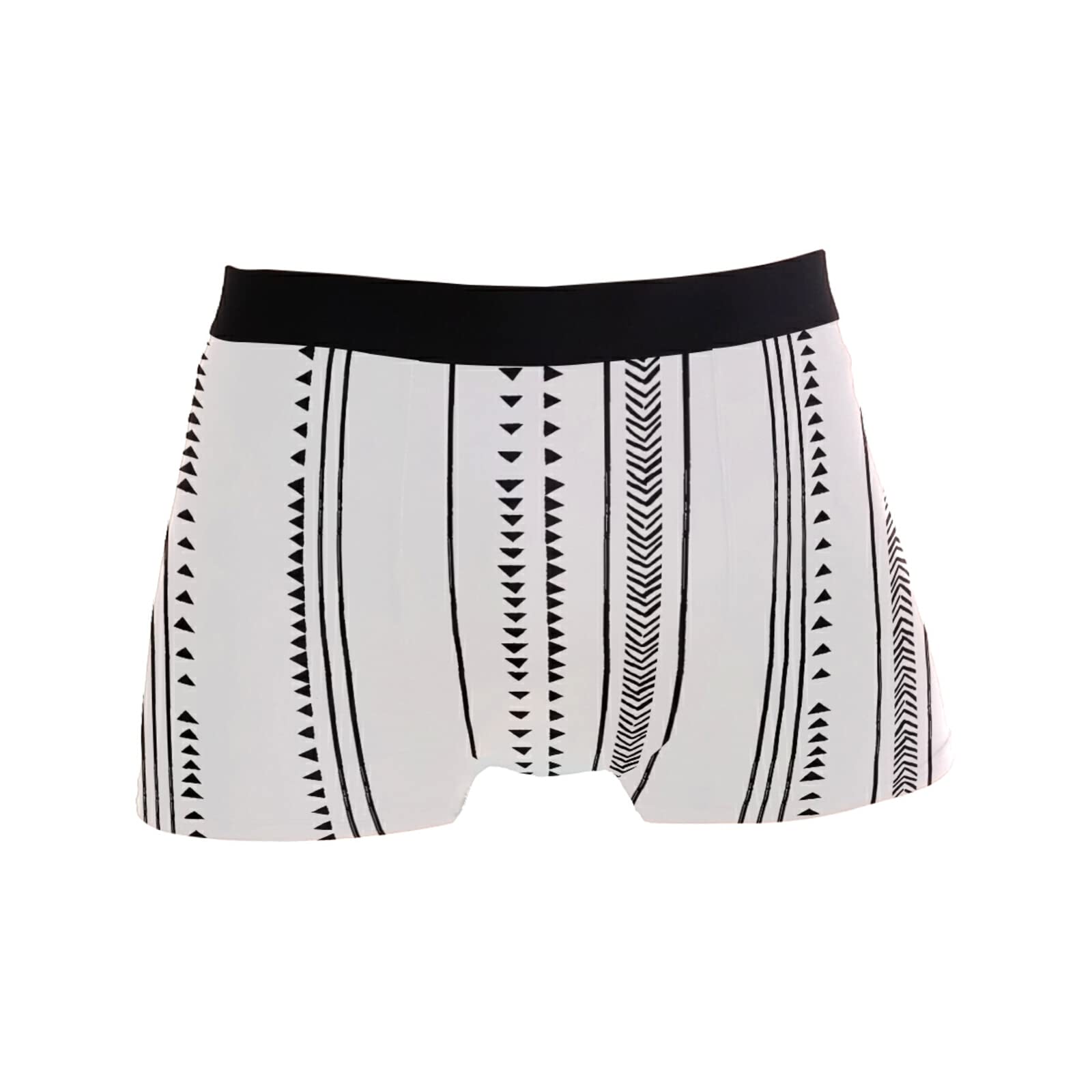 Breathable Stretch Men's Boxer Briefs - Soft Polyester Underwear with Abstract Print - Comfortable for Daily Wear, Gym & Travel