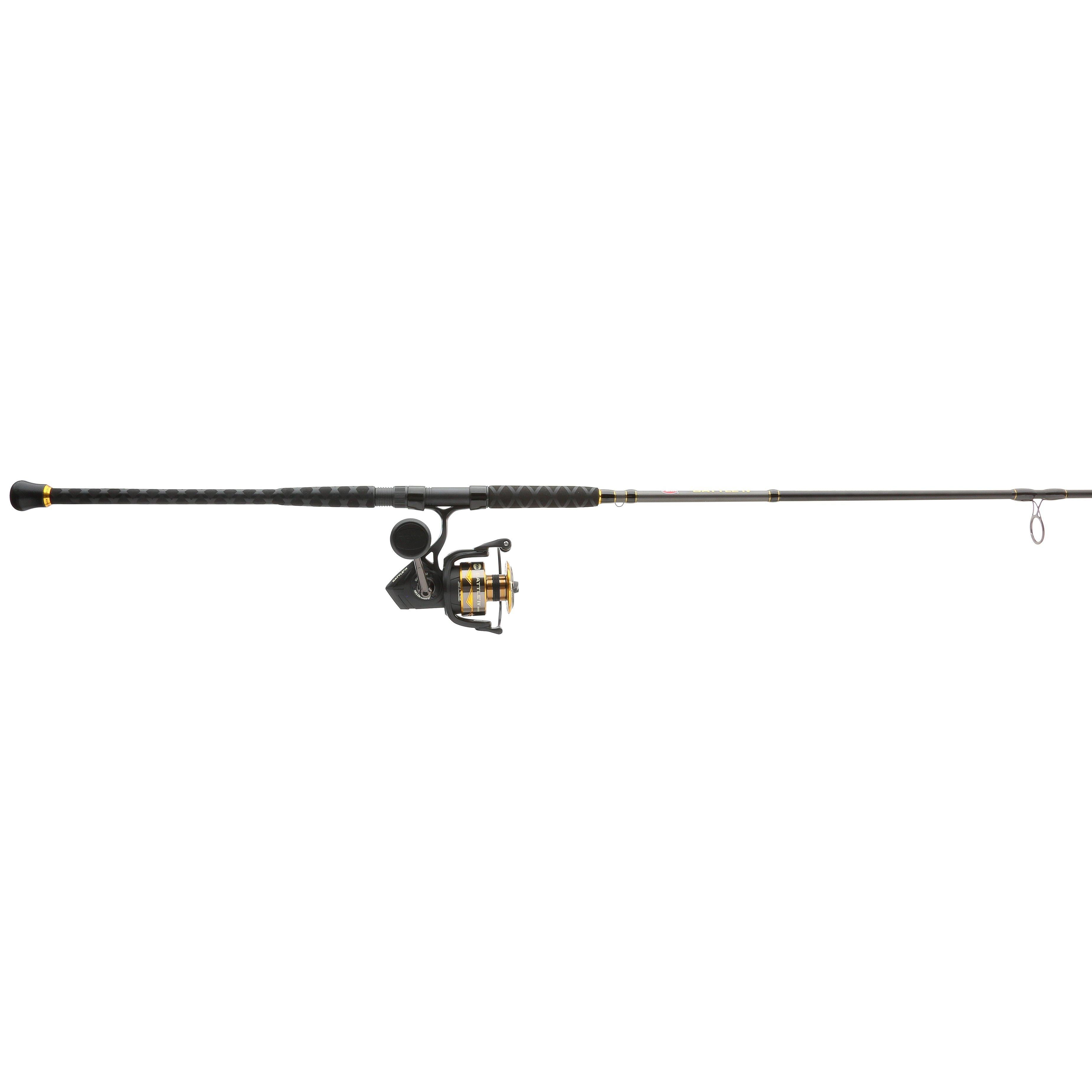 Penn Battle IV Spinning Fishing Rod and Reel Combo - Saltwater & Freshwater Fishing Gear for Bass, Trout, and Walleye | Perfect for Shore Fishing, Boat Fishing, and Surf Casting