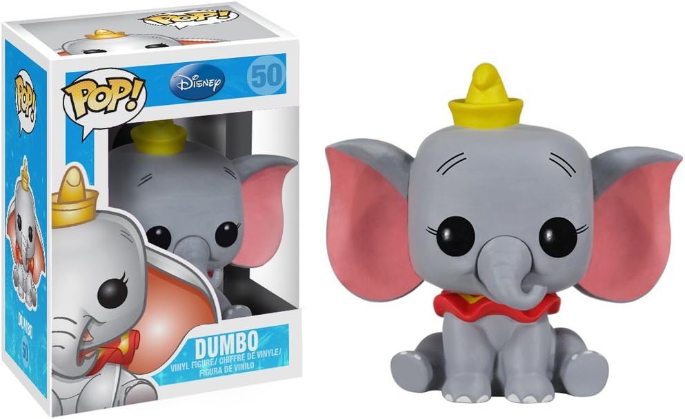 Dumbo Disney Pop! Vinyl Figure #50 - Collectible Toy for Disney Fans, Perfect for Display, Gifts & Disney Movie Collections