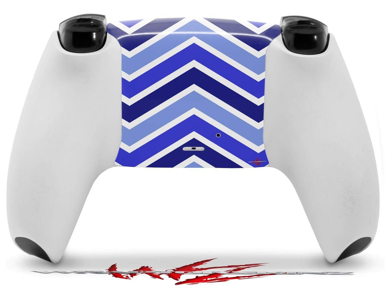 PS5 DualSense Controller Skin Wrap - Zig Zag Blues for Gaming Protection