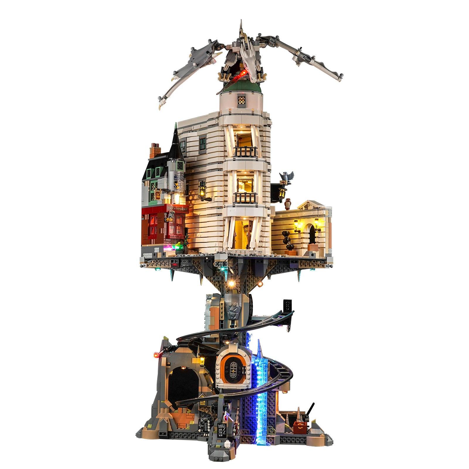 Harry Potter LEGO Gringotts Wizarding Bank Collector's Edition 76417 Building Kit with LED Lights - Complete Lighting Set for Display & Nighttime Play - Perfect for Harry Potter Fans & LEGO Collectors