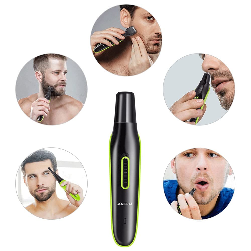 Professional Waterproof Electric Nose Ear Hair Trimmer for Men & Women - Precision Grooming for Eyebrows, Beard & Facial Hair | Perfect for Travel, Home & Salon Use