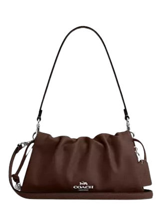Coach Faye Shoulder Bag with Ruching - Stylish Leather Crossbody Purse for Women | Perfect for Work, Travel & Everyday Use