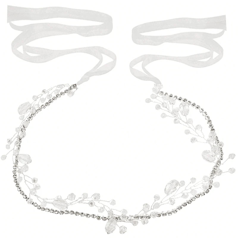Elegant Crystal Embellished Wedding Dress Belt A7897 - Perfect for Bridal Gowns, Evening Dresses & Special Occasions
