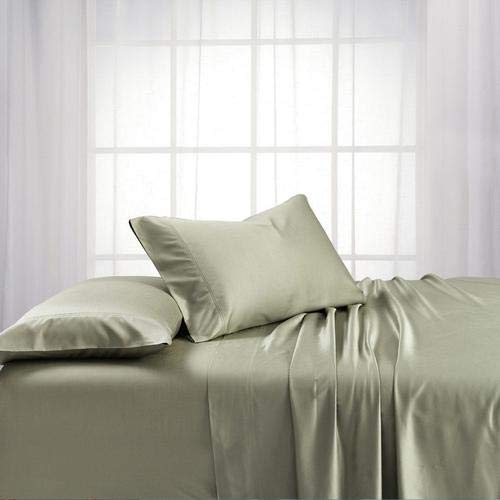 Luxury Top Split Flex King Sheet Set - Bamboo Cotton Blend, Ivory - Ultra Soft & Cooling Bedding for Hot Sleepers, Perfect for Master Bedroom & Guest Room