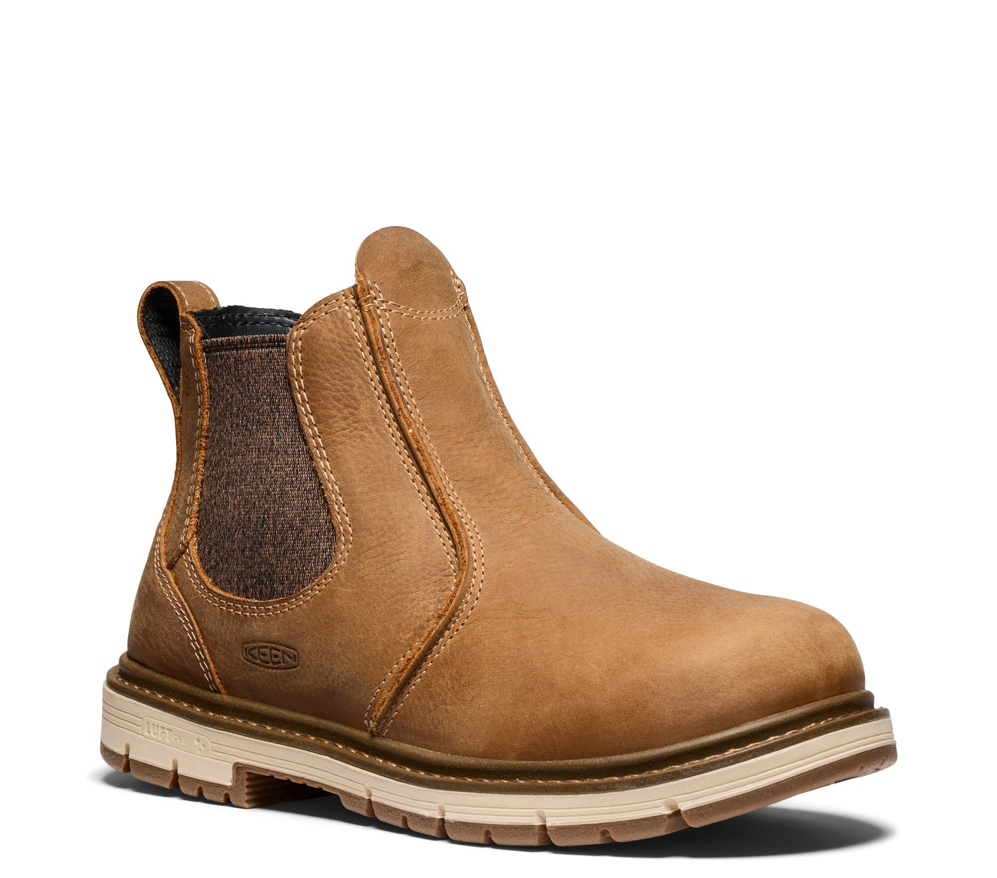 KEEN Utility Women's San Jose 90° 4.5 Soft Toe Chelsea Boot - Waterproof Work Boots for Women with Slip-Resistant Outsole | Perfect for Construction, Landscaping & Outdoor Work