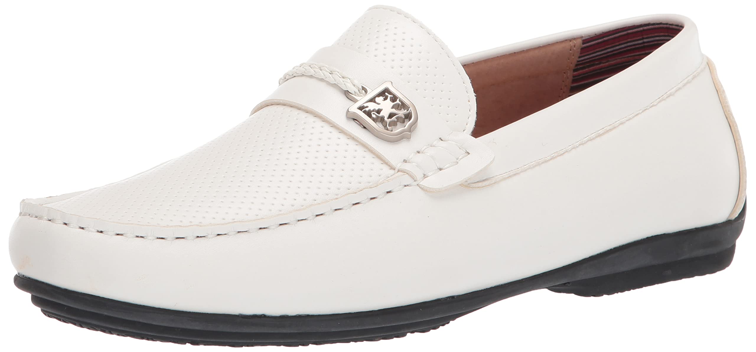 STACY ADAMS Men's Corvus Leather Loafers - Comfortable Slip-On Dress Shoes for Business, Office & Formal Occasions